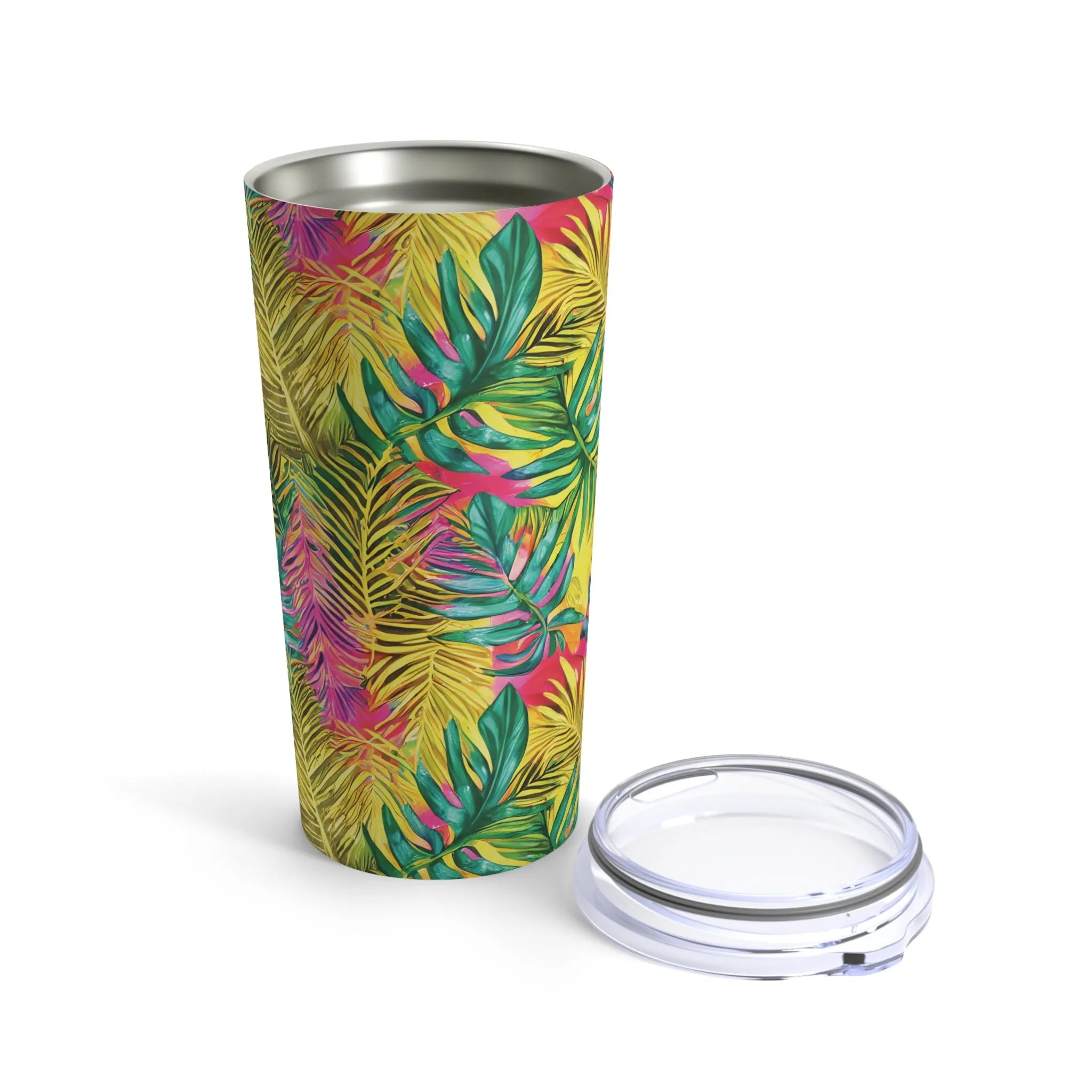 Hawaiian Tropical Leaves Tumbler - The Global Wanderer