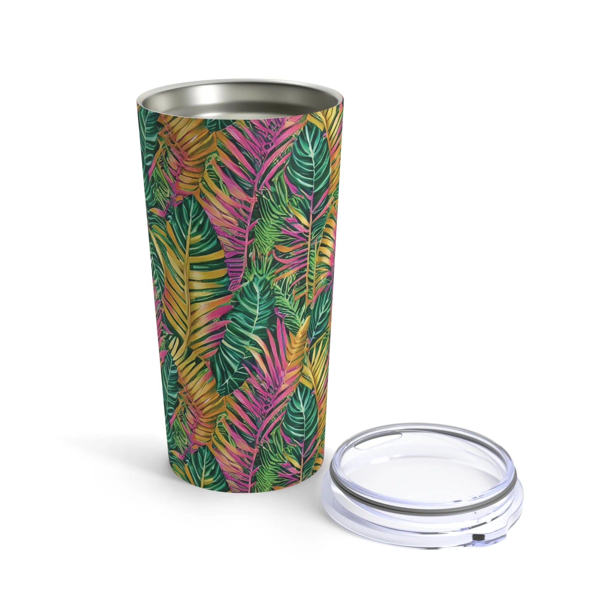 Hawaiian Tropical Leaves Tumbler - The Global Wanderer