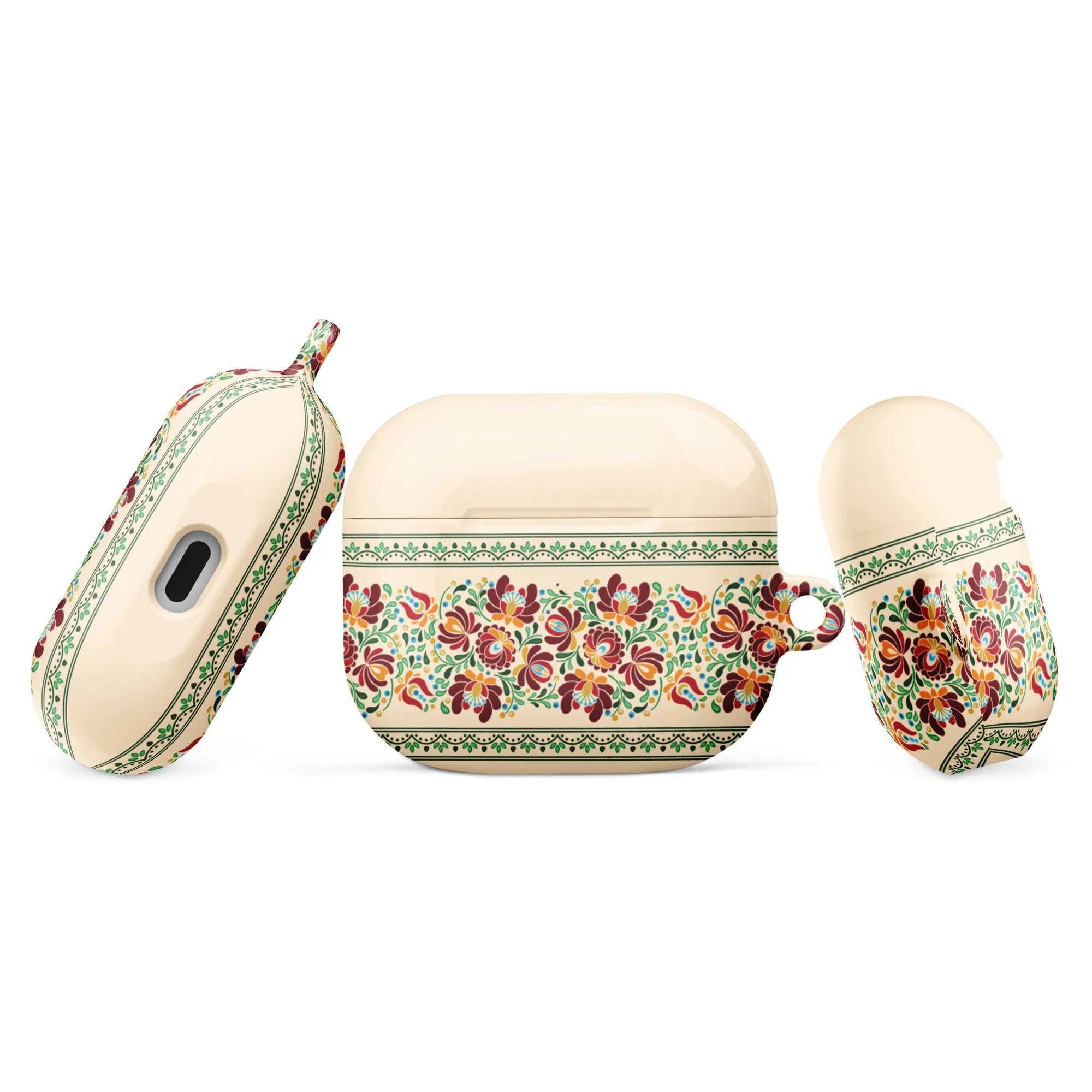 Hungarian Beige Matyó AirPod 3 Case - The Global Wanderer
