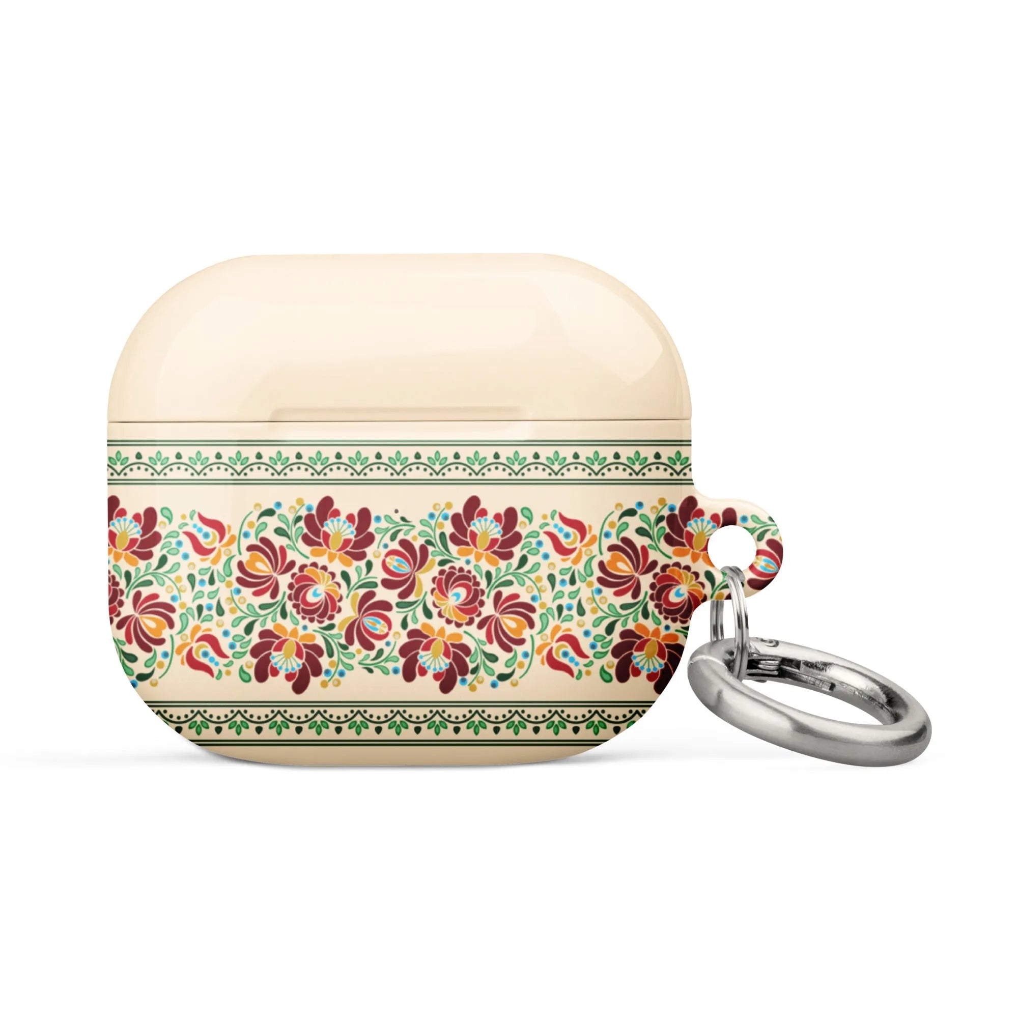 Hungarian Beige Matyó AirPod 3 Case - The Global Wanderer