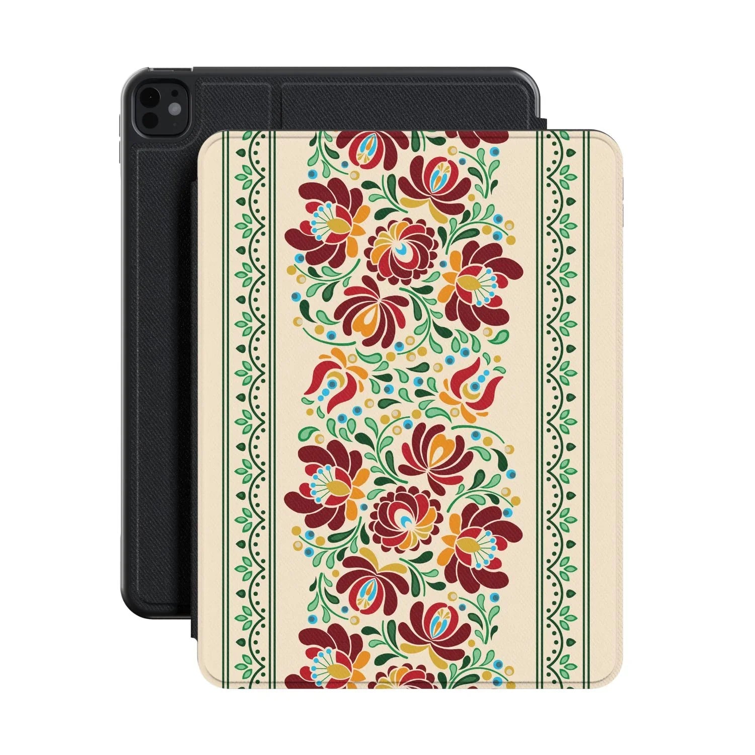 Hungarian Beige Matyó iPad Case - The Global Wanderer