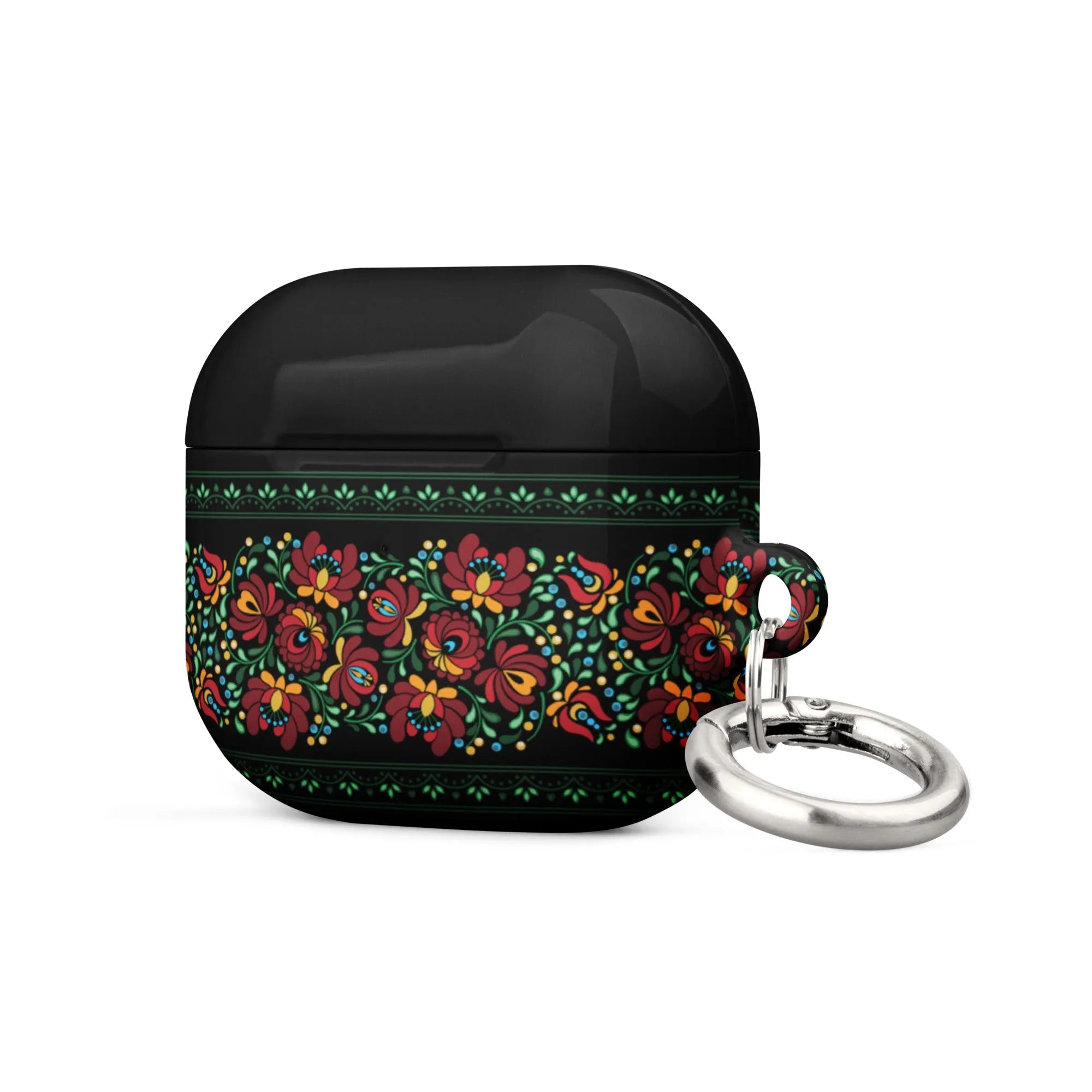 Hungarian Black Matyó AirPod 3 Case - The Global Wanderer