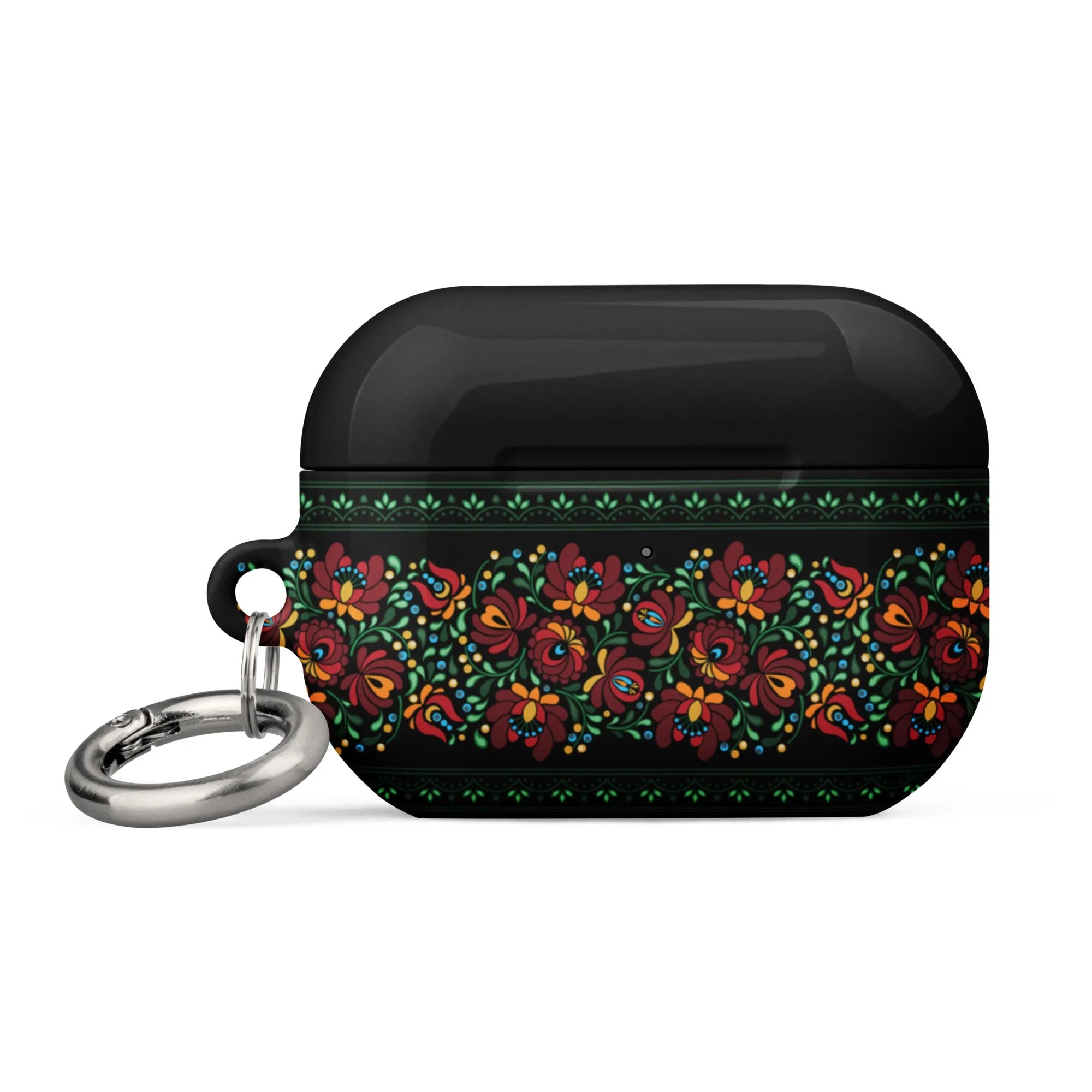 Hungarian Black Matyó AirPod Pro 2 Case - The Global Wanderer