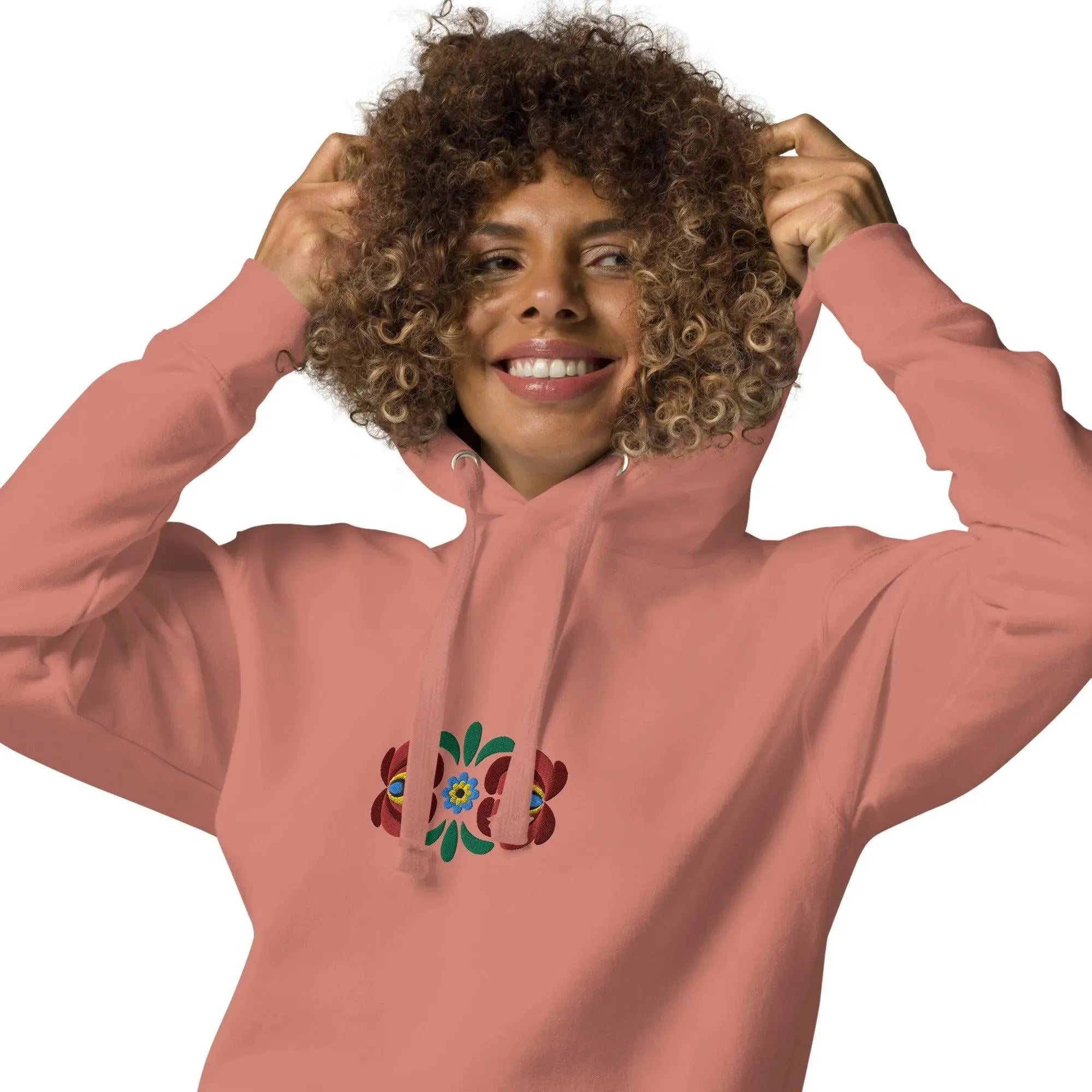 Hungarian Matyó Embroidered Hoodie - The Global Wanderer