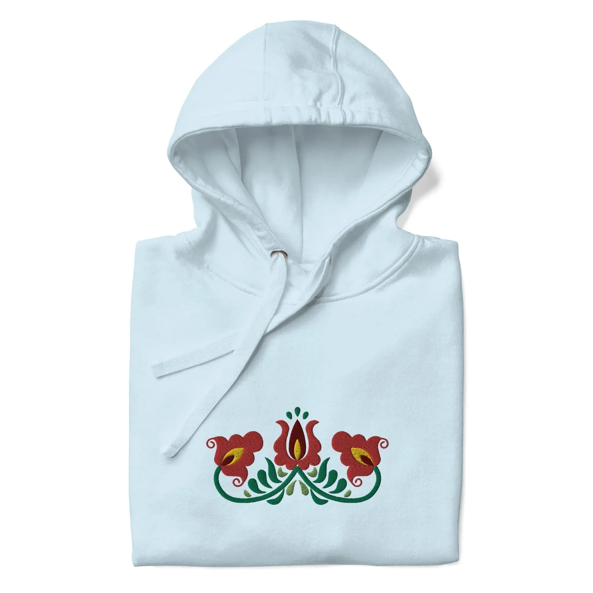 Hungarian Matyó Embroidered Hoodie - The Global Wanderer