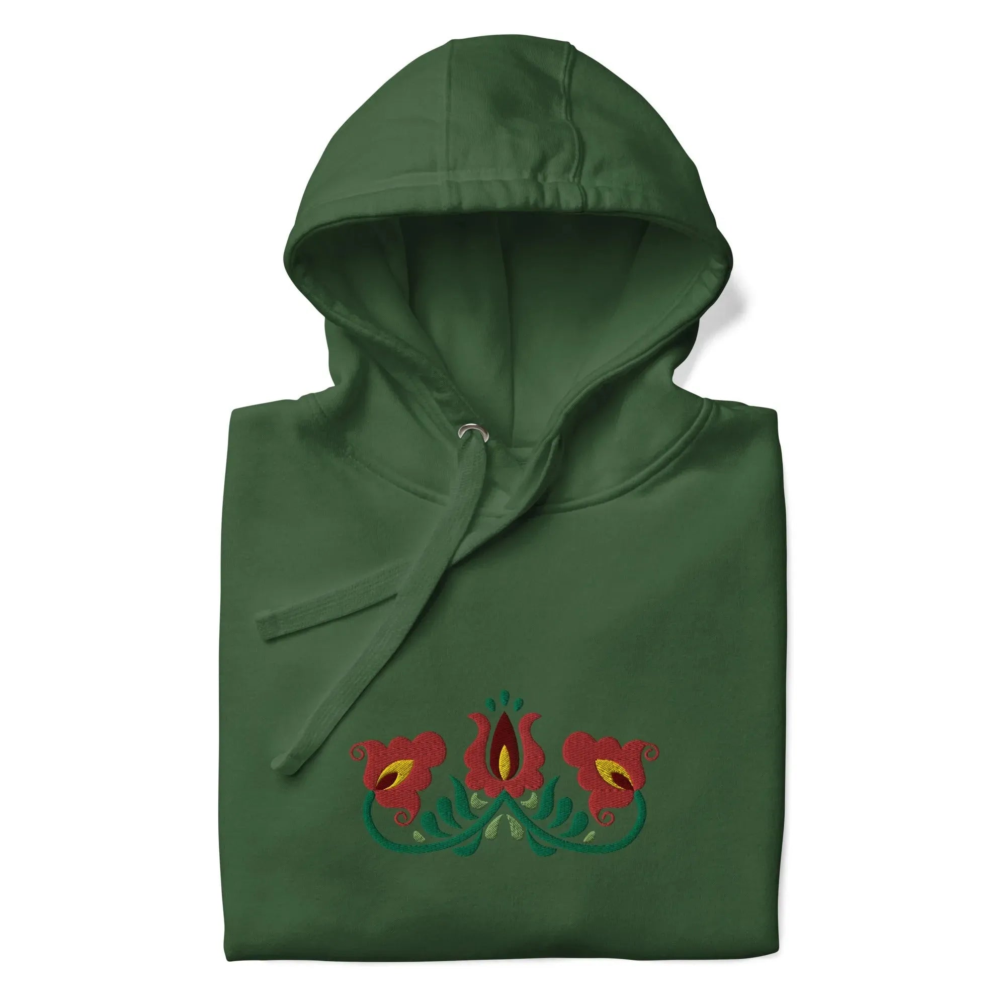 Hungarian Matyó Embroidered Hoodie - The Global Wanderer