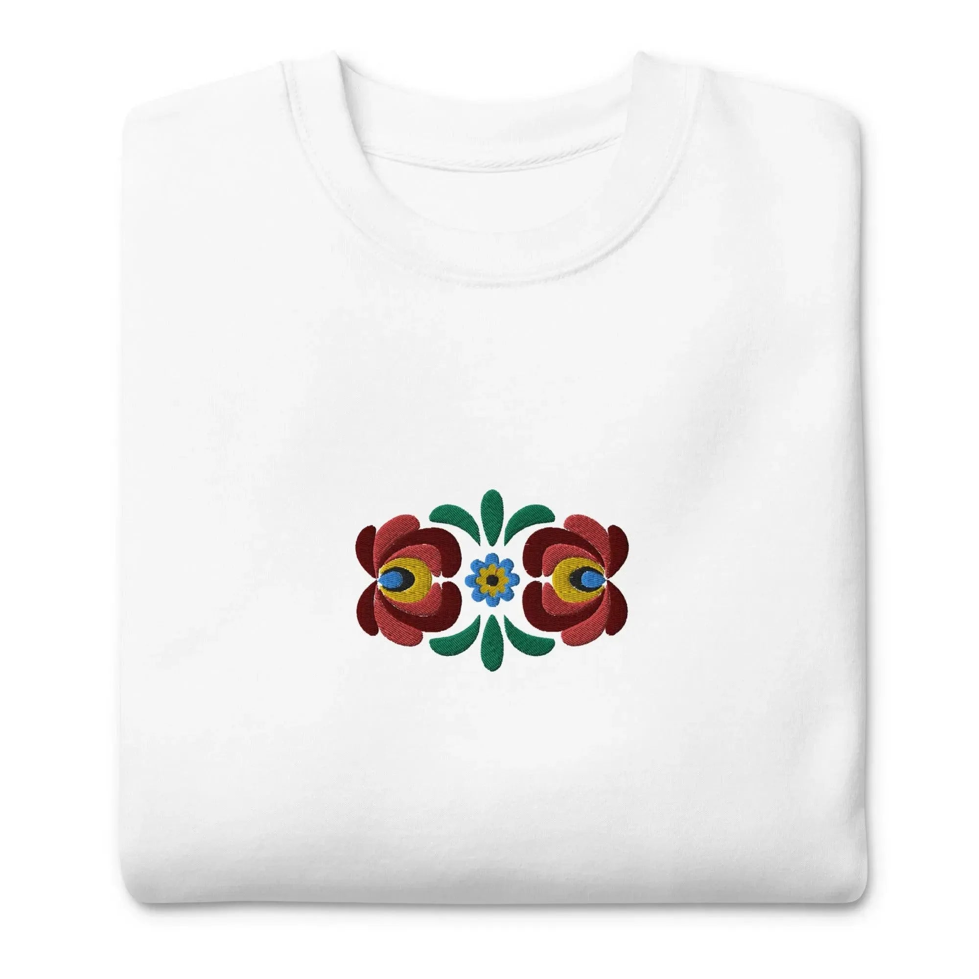 Hungarian Matyó Embroidered Sweatshirt - The Global Wanderer