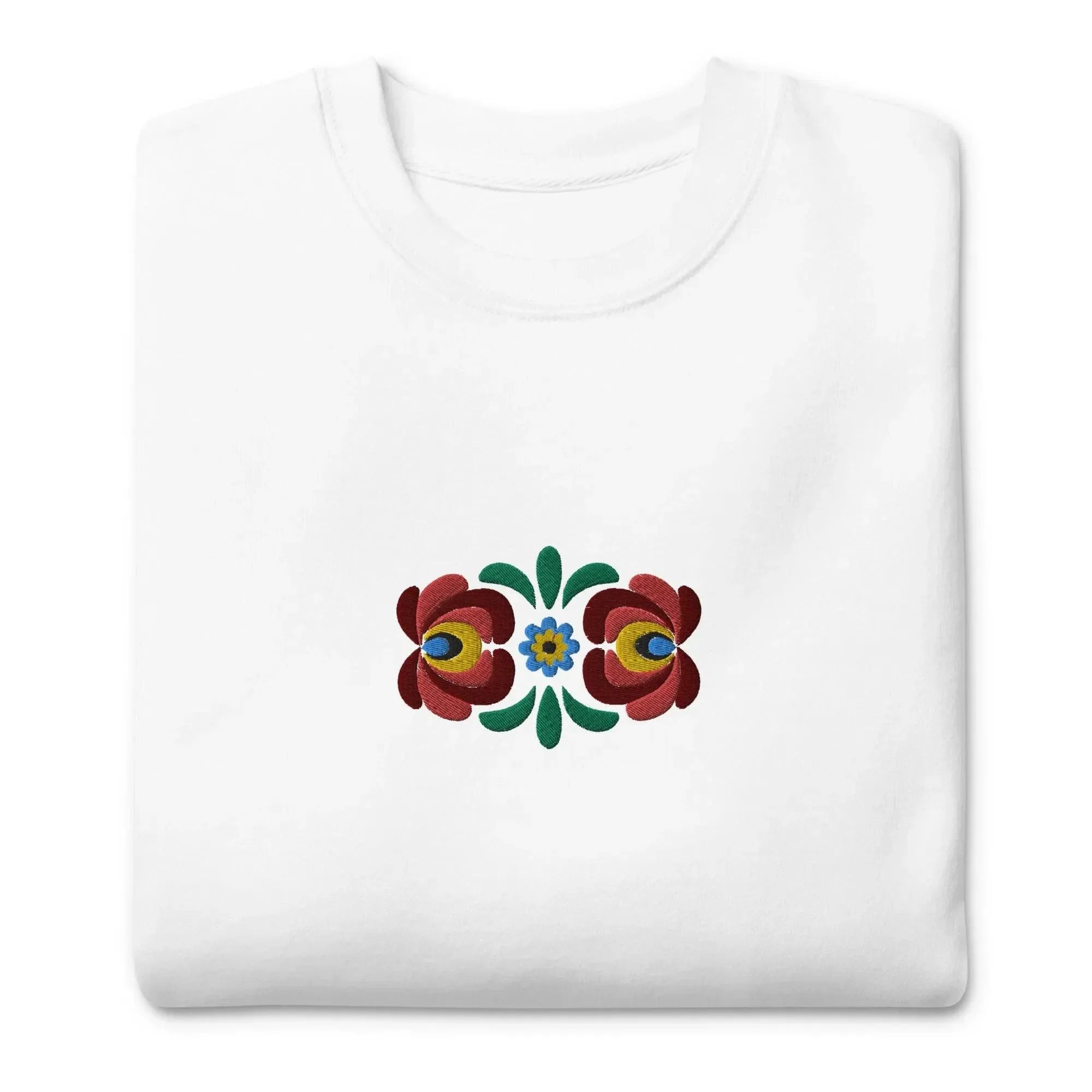 Hungarian Matyó Embroidered Sweatshirt - The Global Wanderer
