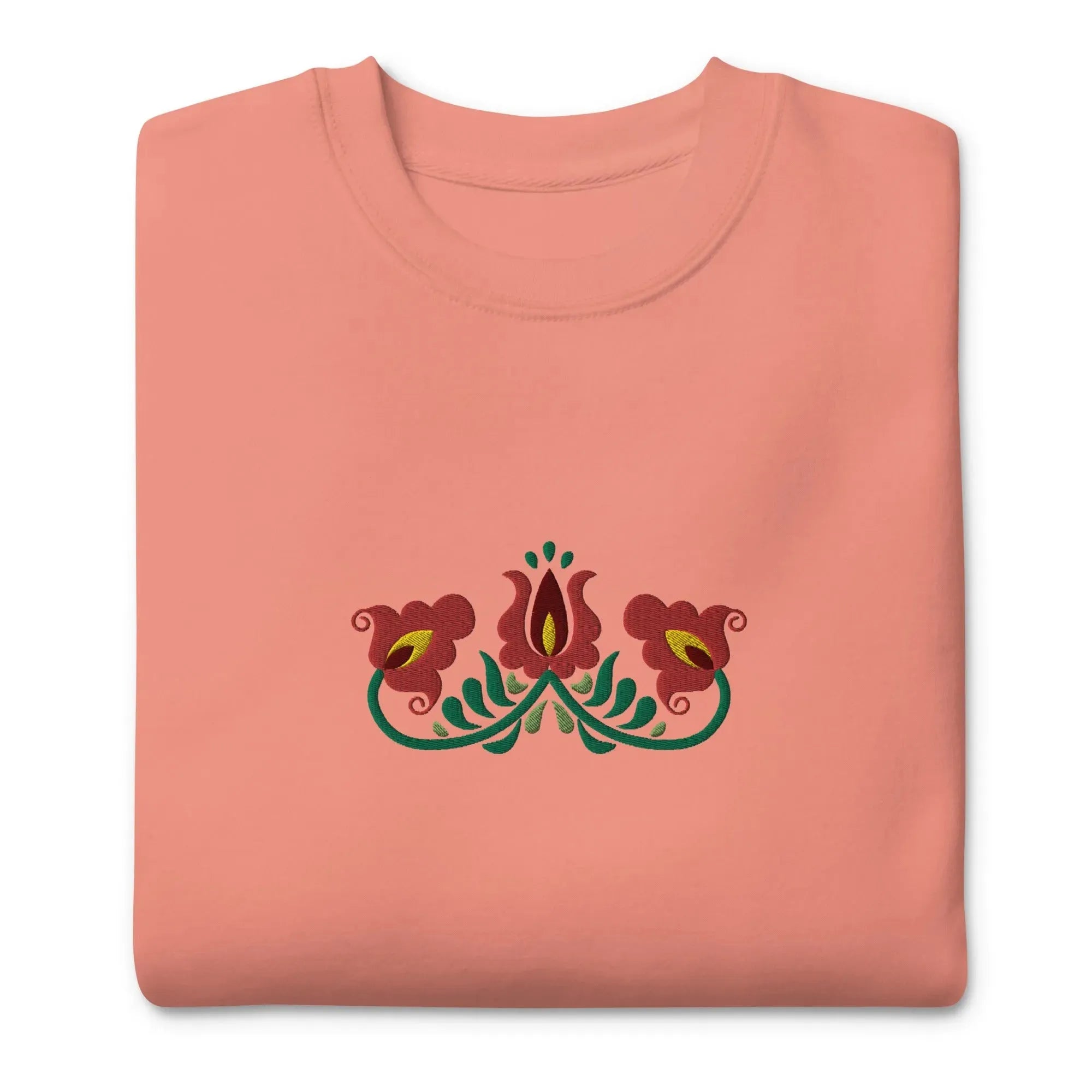 Hungarian Matyó Embroidered Sweatshirt - The Global Wanderer