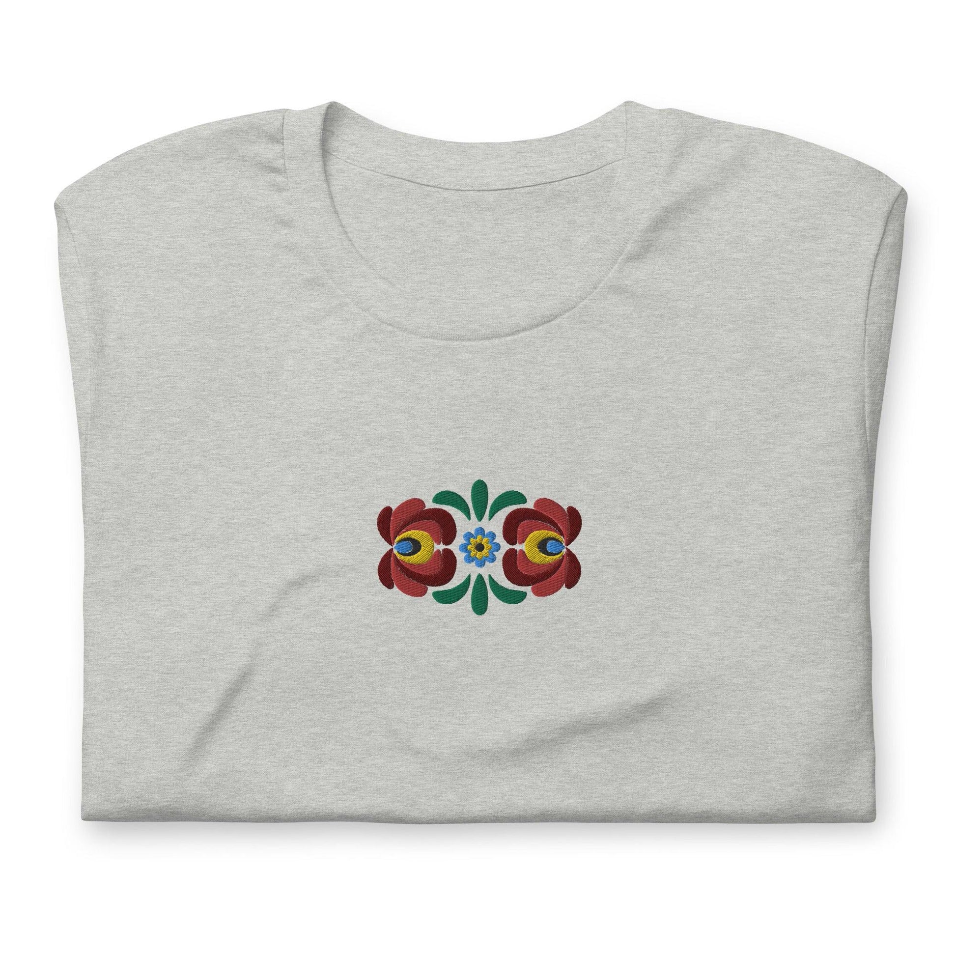 Hungarian Matyó Embroidered T-Shirt - The Global Wanderer