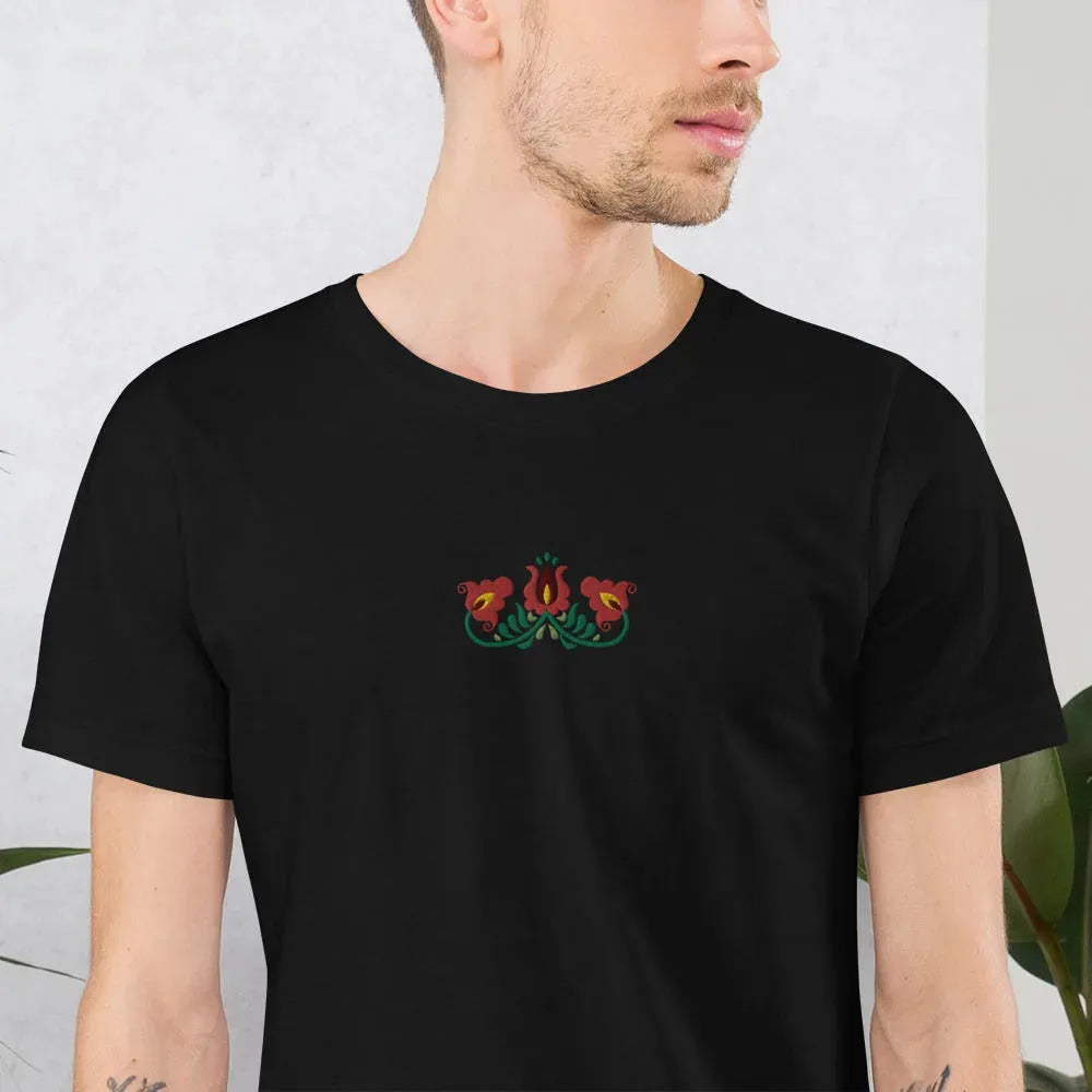 Hungarian Matyó Embroidered T-Shirt - The Global Wanderer