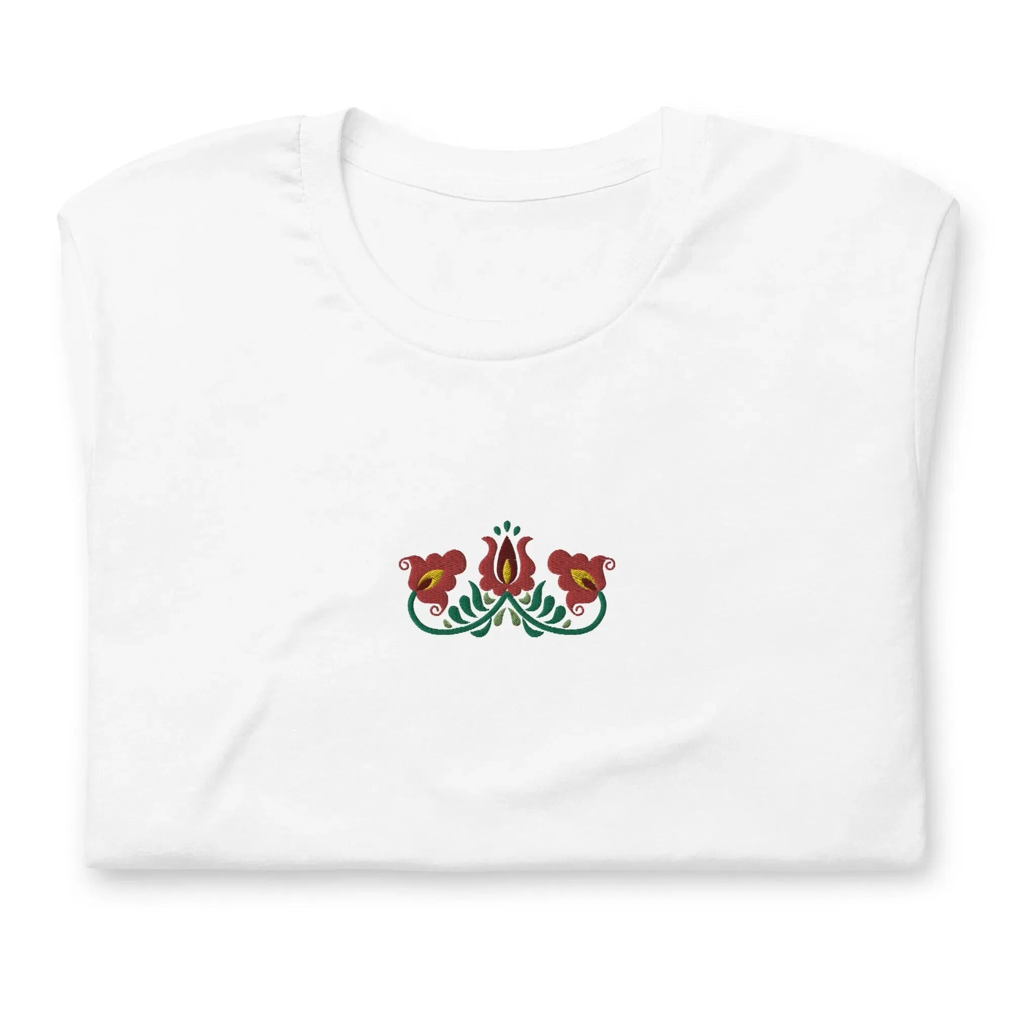 Hungarian Matyó Embroidered T-Shirt - The Global Wanderer
