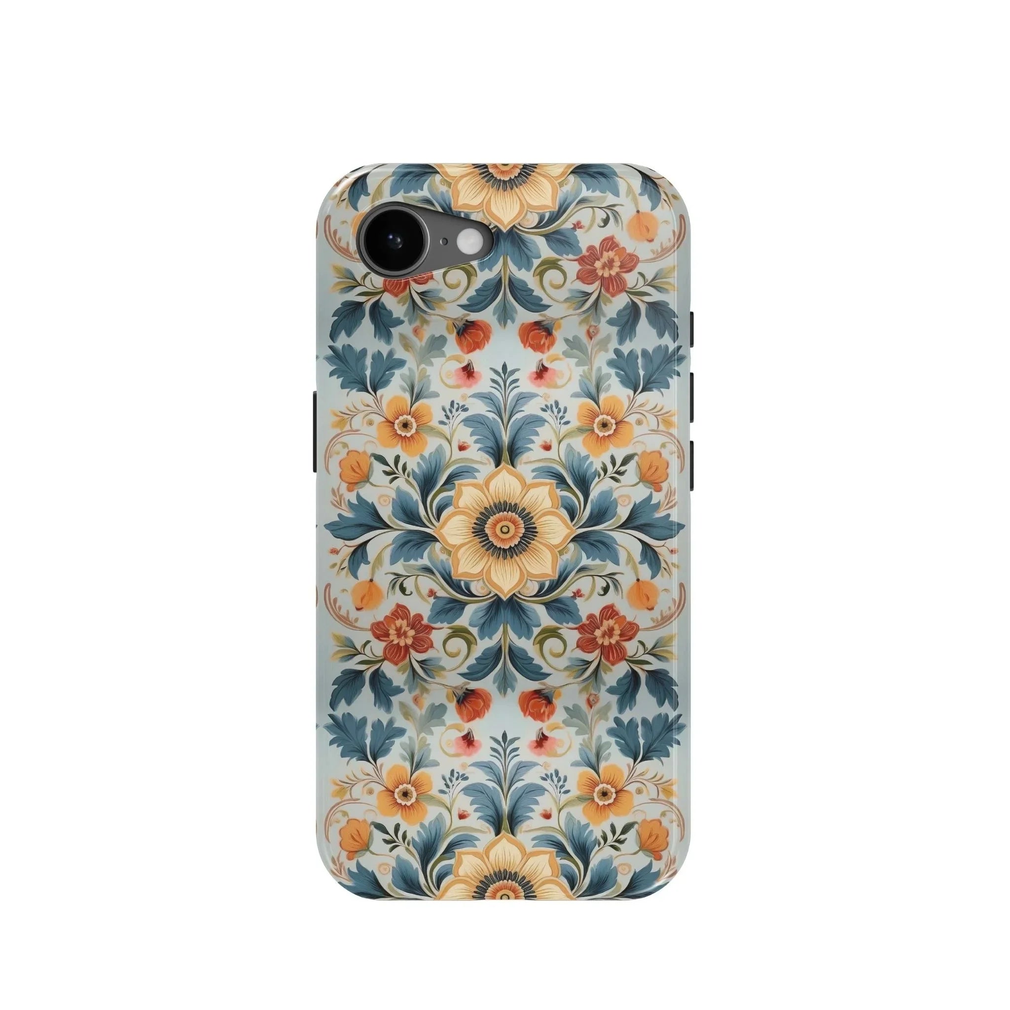 Ålesund Mist Rosemaling Tough iPhone Case - The Global Wanderer