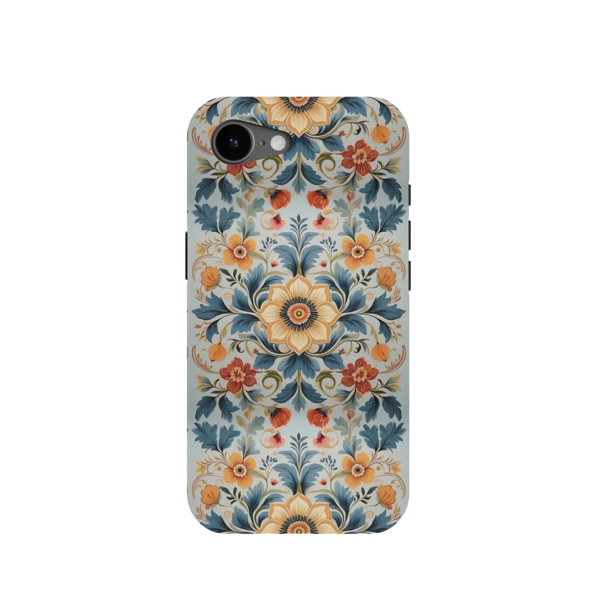 Ålesund Mist Rosemaling Tough iPhone Case - The Global Wanderer