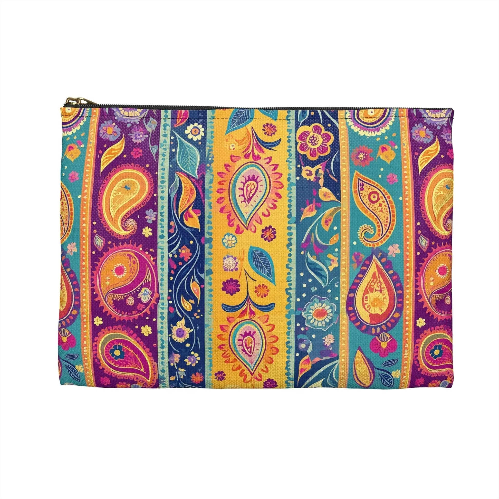 Indian Whimsical Paisley Pouch - The Global Wanderer