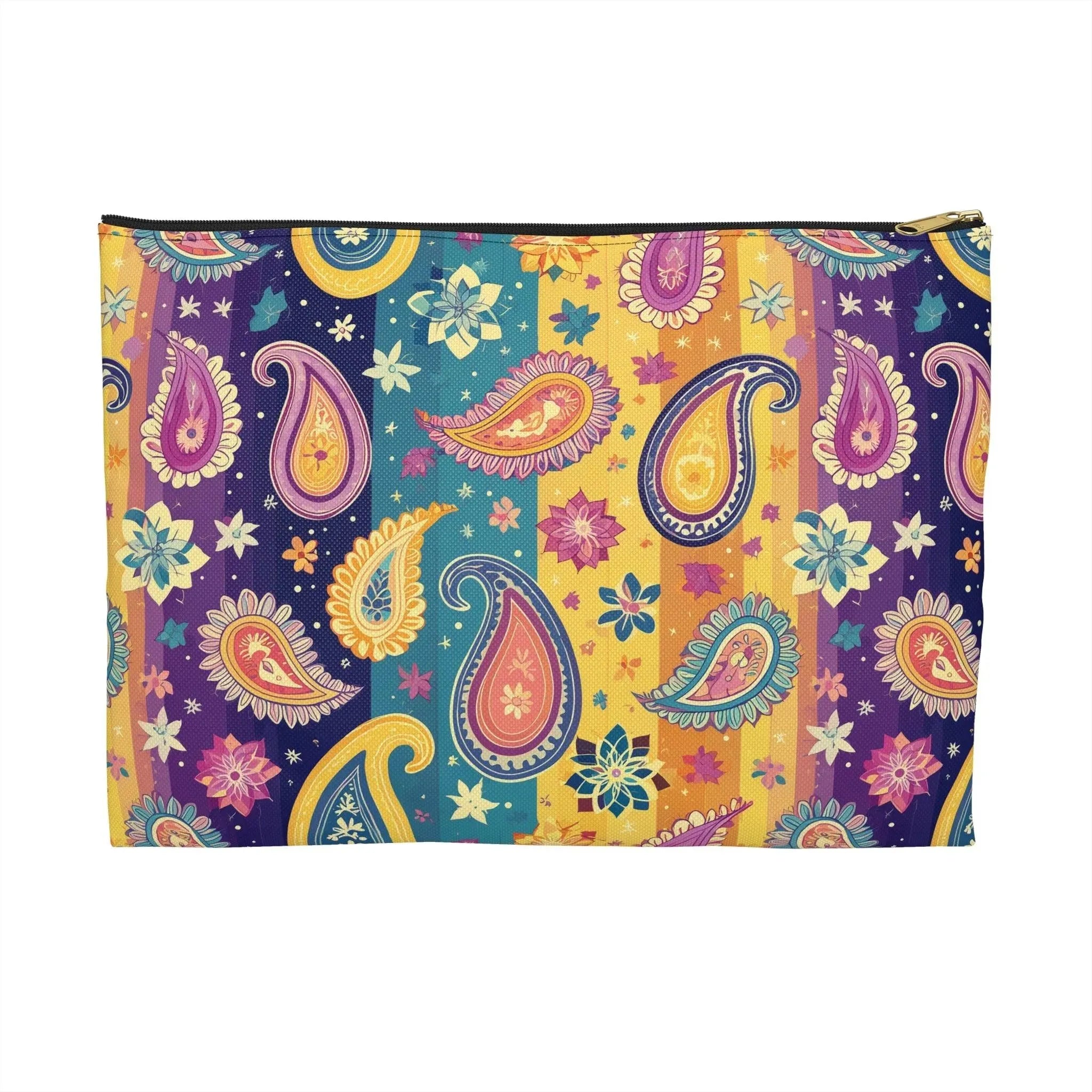 Indian Whimsical Paisley Pouch - The Global Wanderer