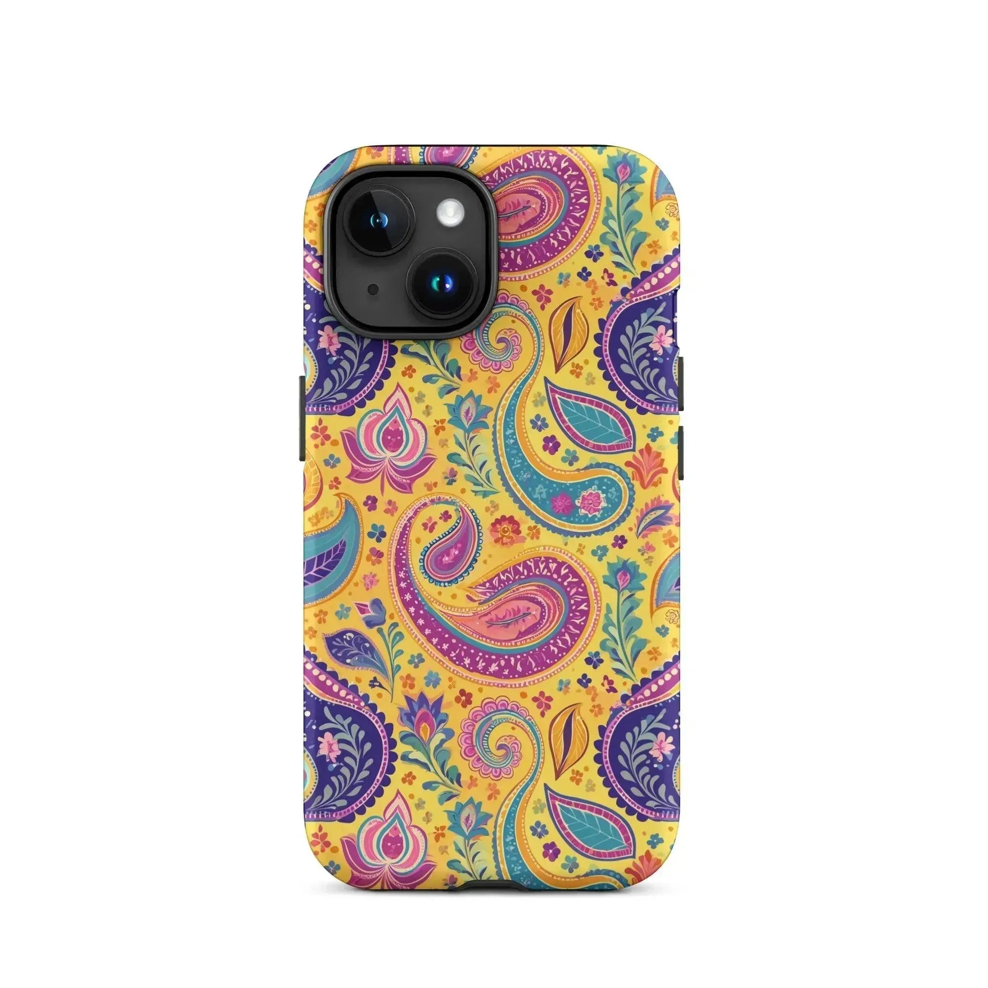 Indian Whimsical Paisley Tough MagSafe iPhone® Case - The Global Wanderer