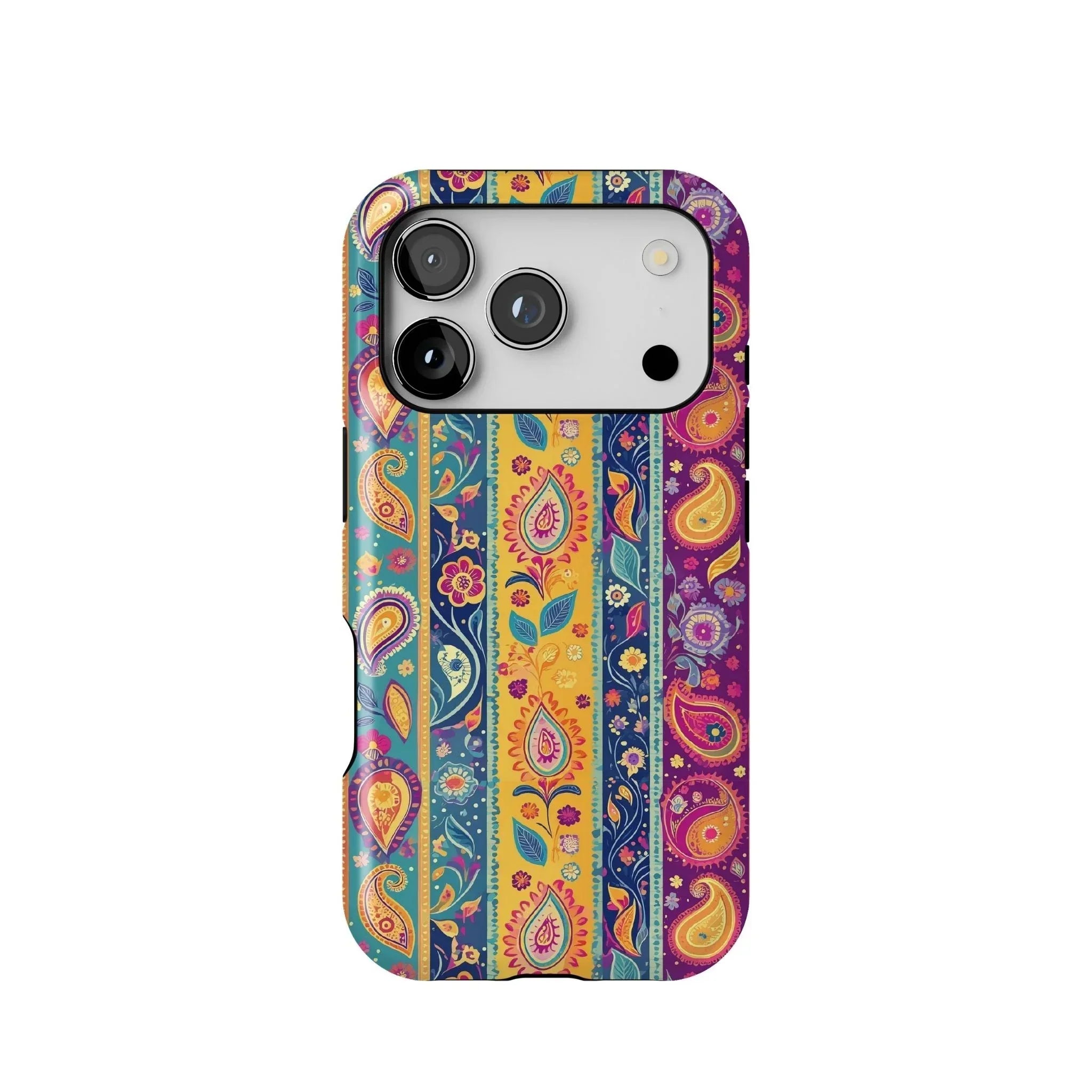 Indian Whimsical Paisley Tough MagSafe iPhone Case - The Global Wanderer