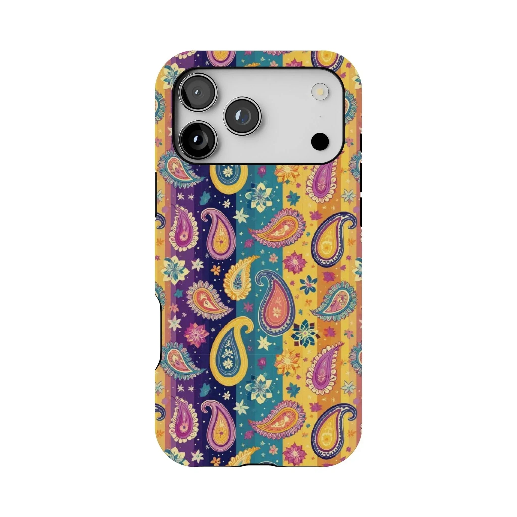 Indian Whimsical Paisley Tough MagSafe iPhone Case - The Global Wanderer