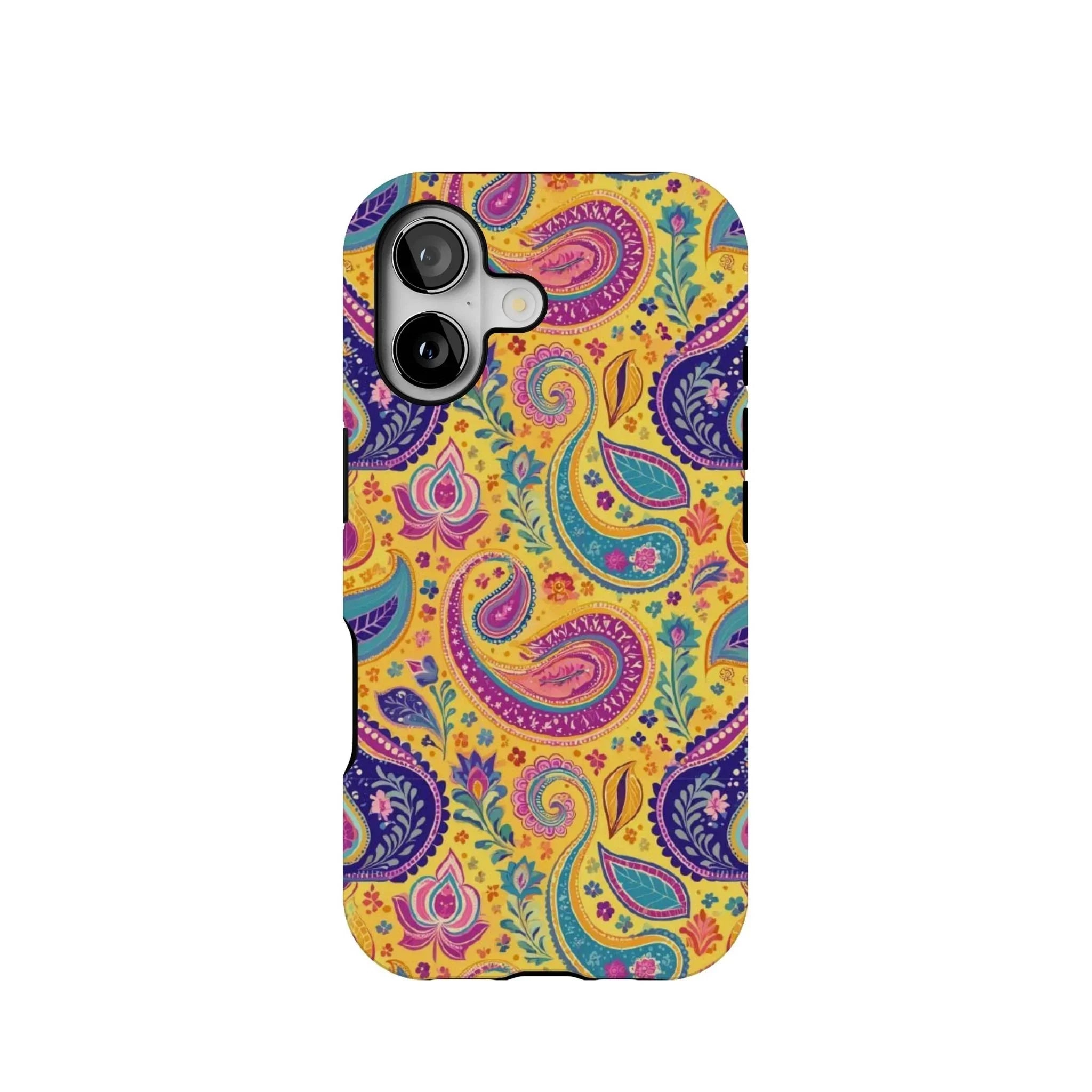 Indian Whimsical Paisley Tough MagSafe iPhone Case - The Global Wanderer
