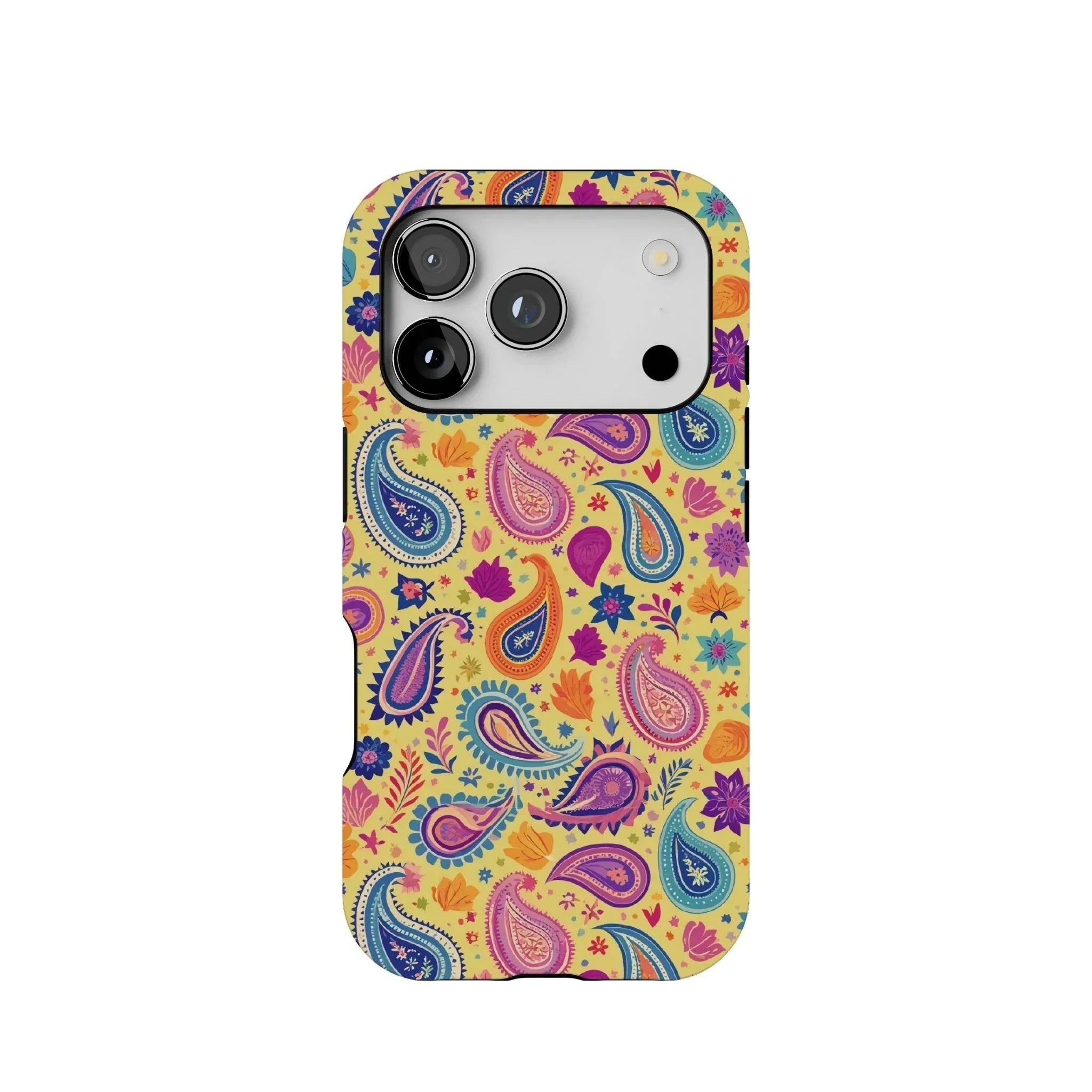 Indian Whimsical Paisley Tough MagSafe iPhone Case - The Global Wanderer