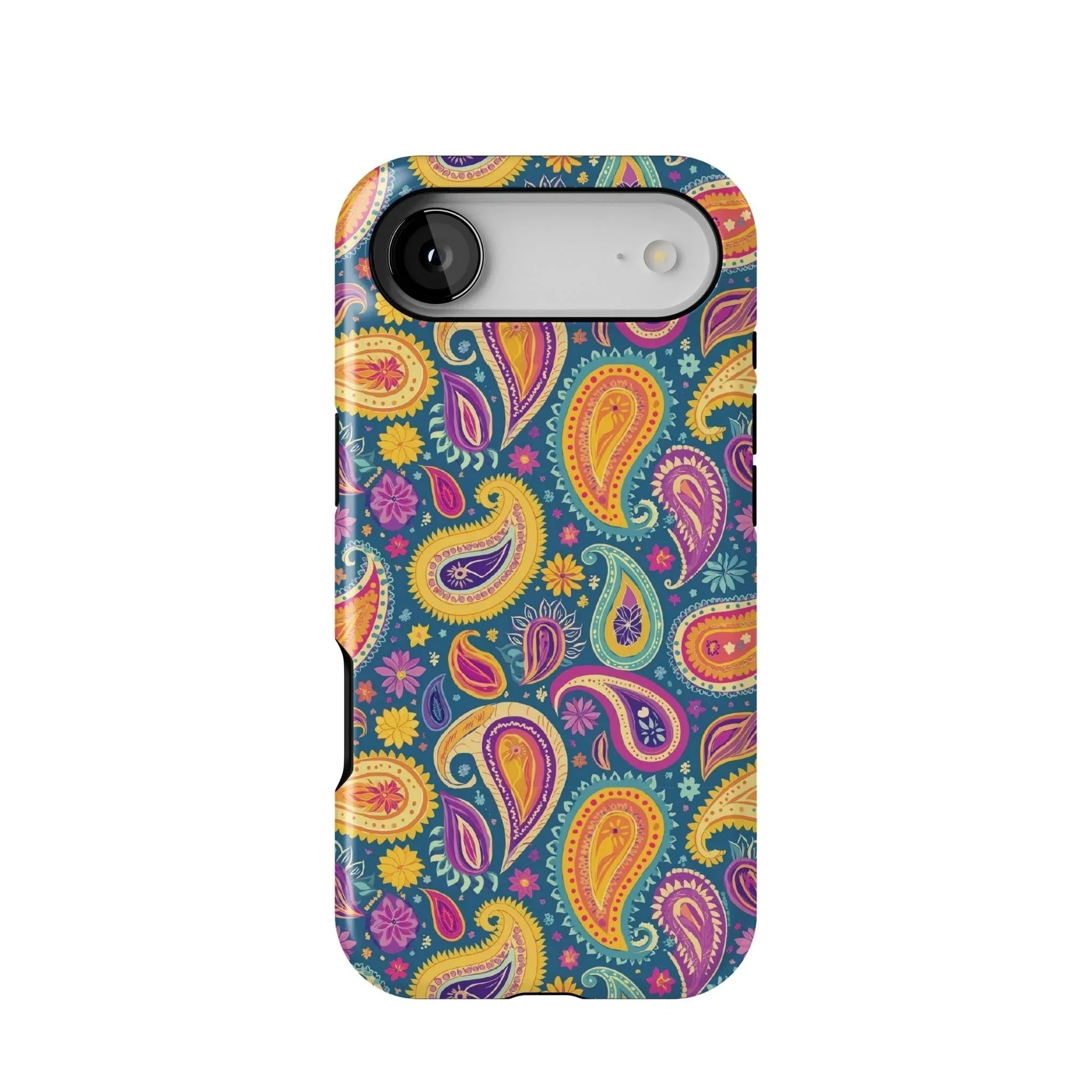 Indian Whimsical Paisley Tough MagSafe iPhone Case - The Global Wanderer