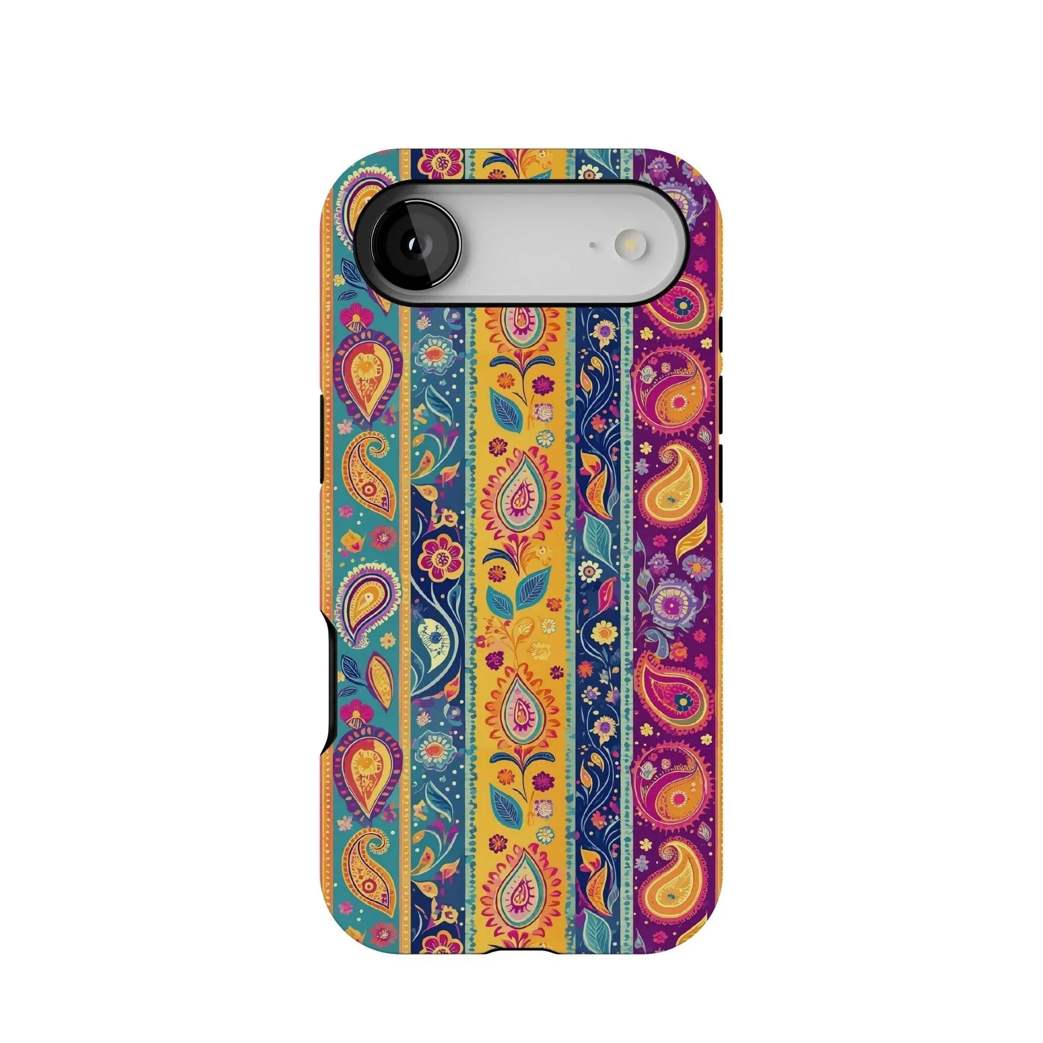 Indian Whimsical Paisley Tough MagSafe iPhone Case - The Global Wanderer