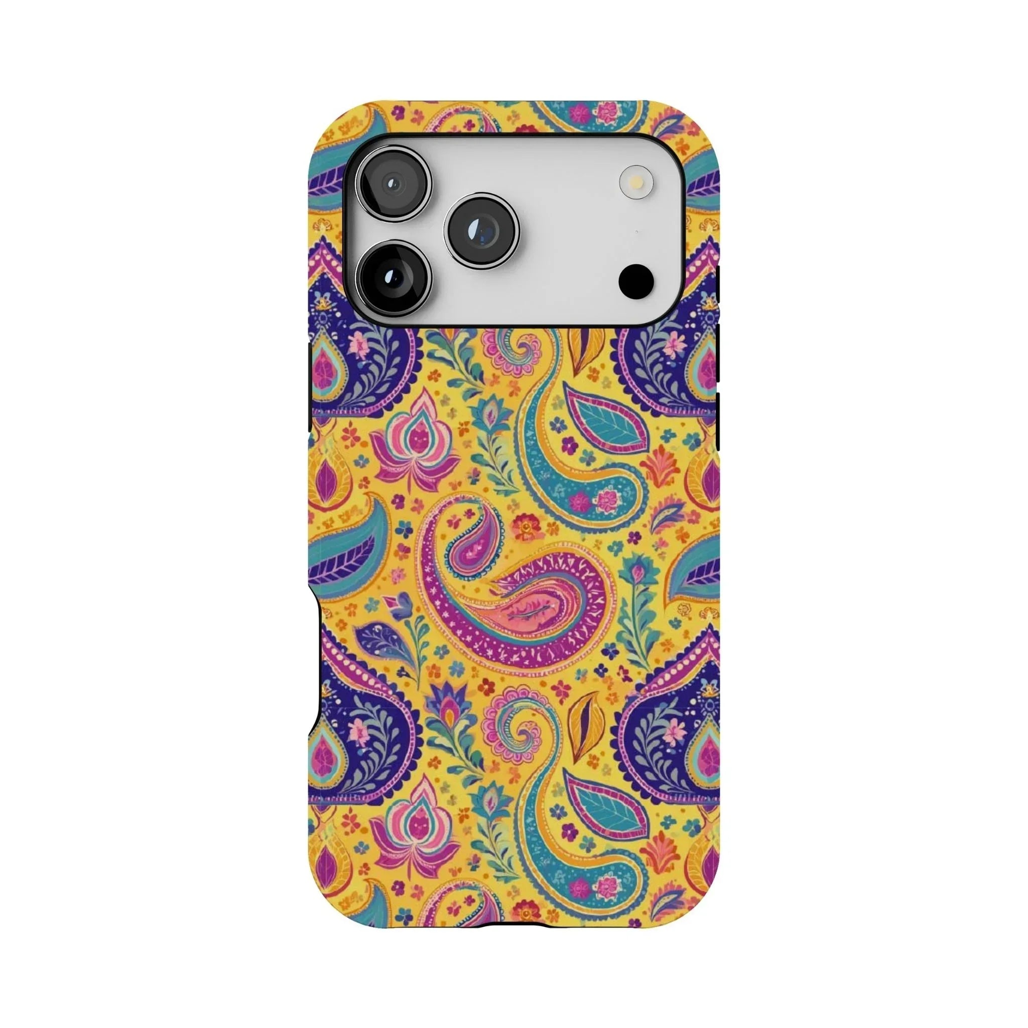 Indian Whimsical Paisley Tough MagSafe iPhone Case - The Global Wanderer