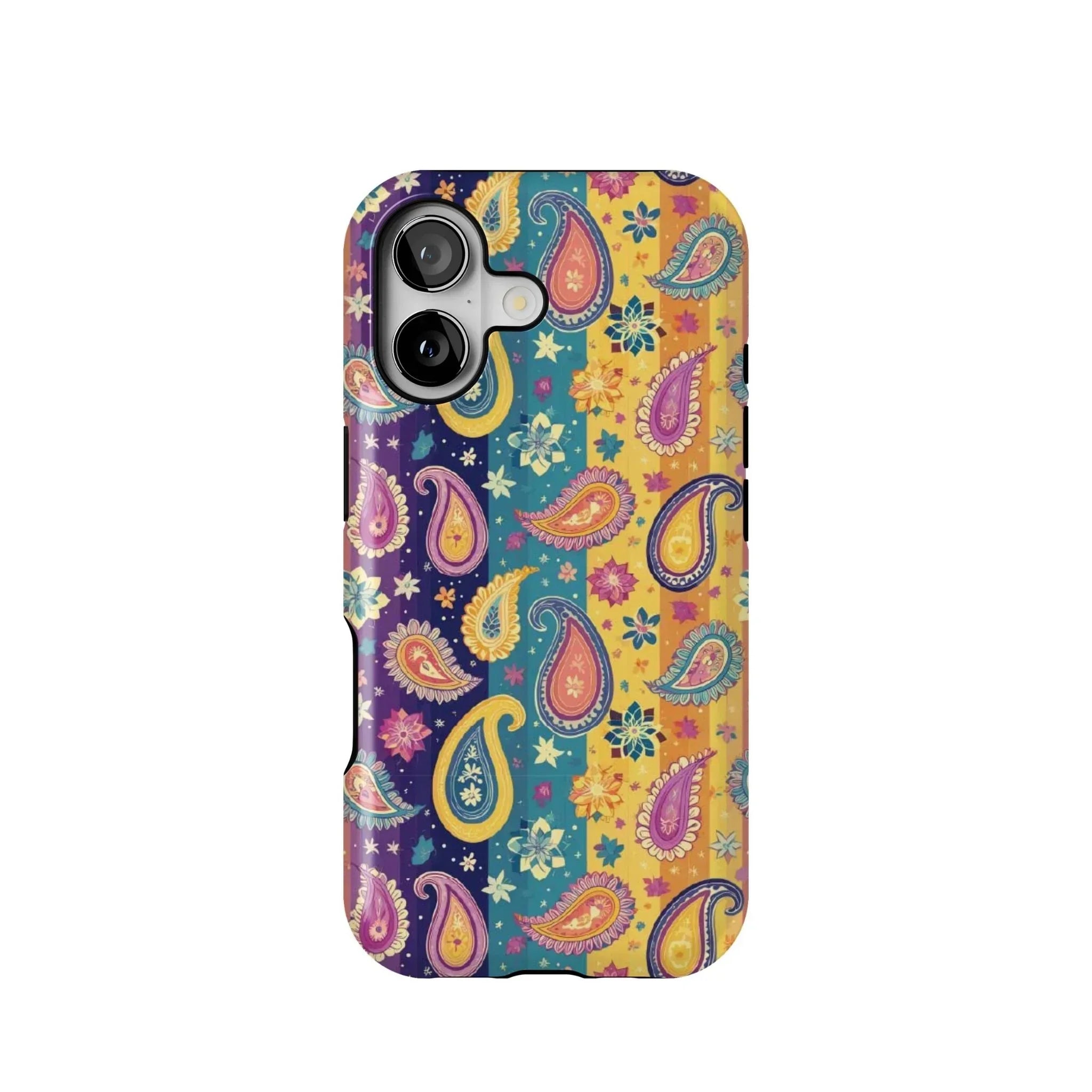 Indian Whimsical Paisley Tough MagSafe iPhone Case - The Global Wanderer