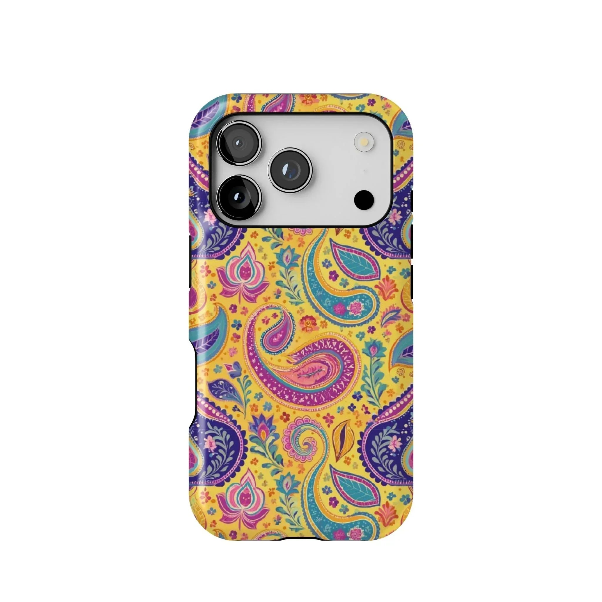 Indian Whimsical Paisley Tough MagSafe iPhone Case - The Global Wanderer