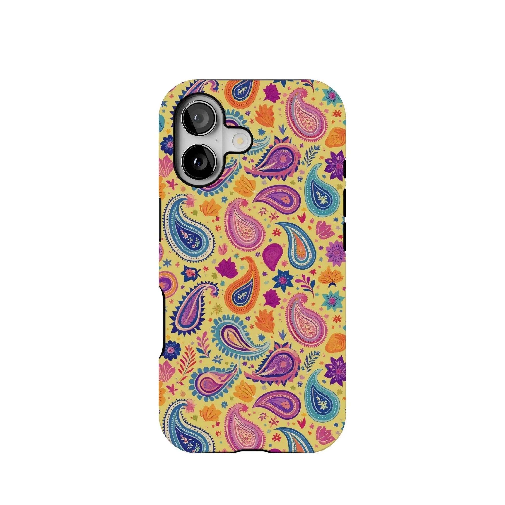 Indian Whimsical Paisley Tough MagSafe iPhone Case - The Global Wanderer