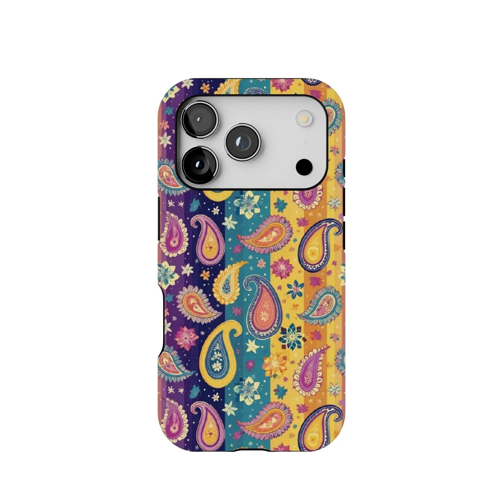 Indian Whimsical Paisley Tough MagSafe iPhone Case - The Global Wanderer