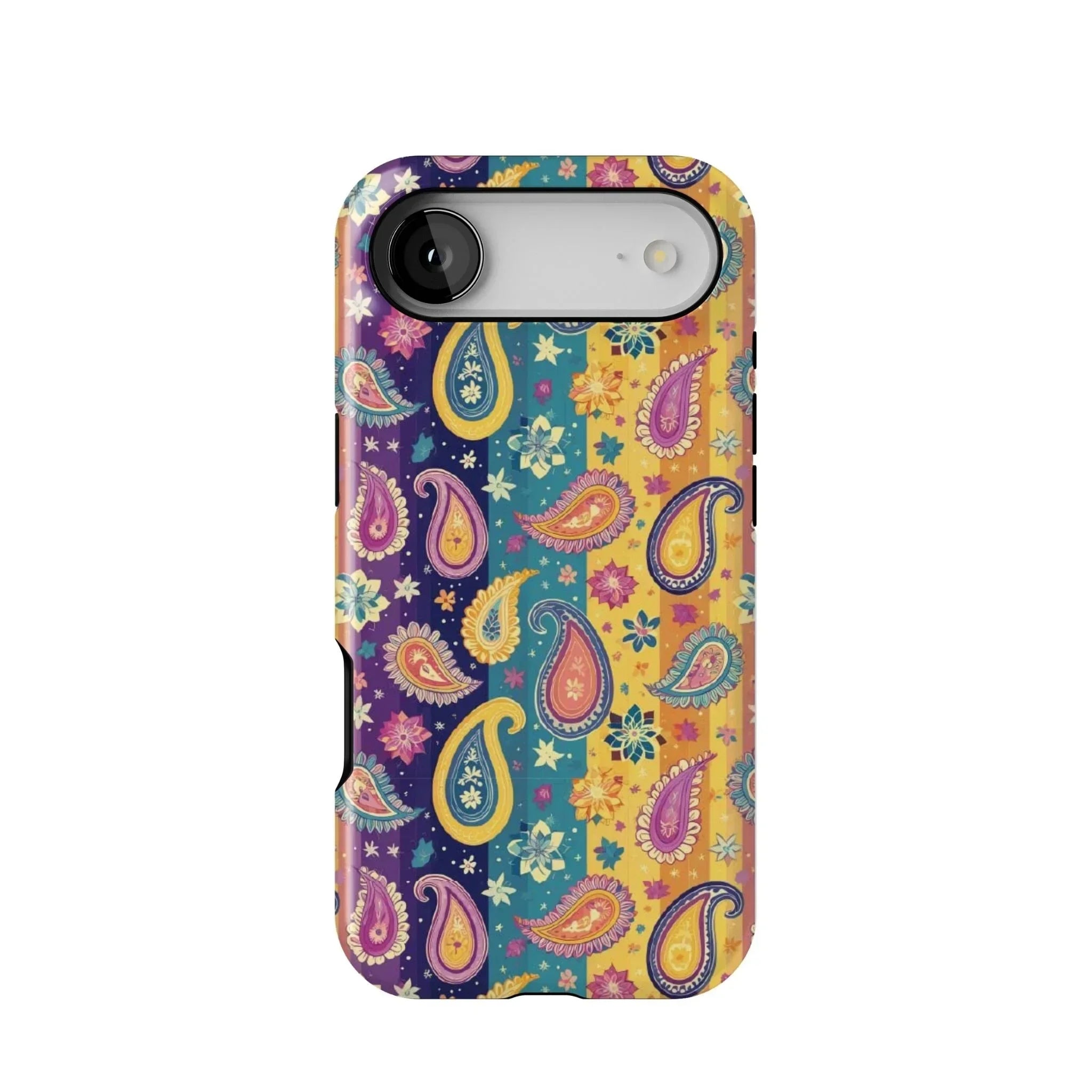 Indian Whimsical Paisley Tough MagSafe iPhone Case - The Global Wanderer