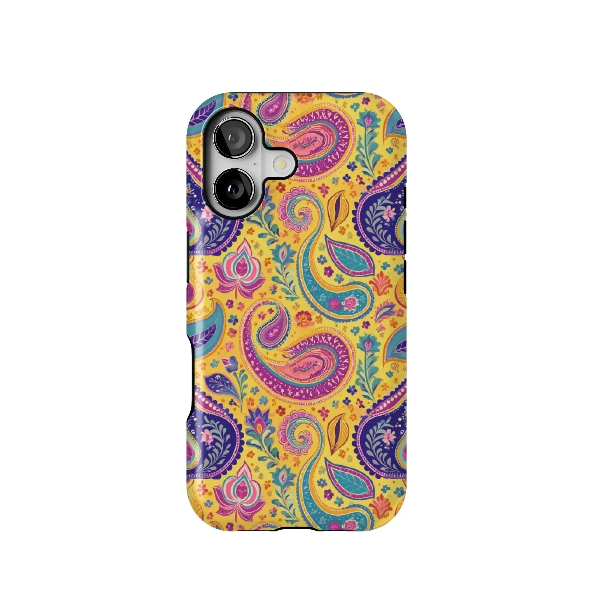 Indian Whimsical Paisley Tough MagSafe iPhone Case - The Global Wanderer