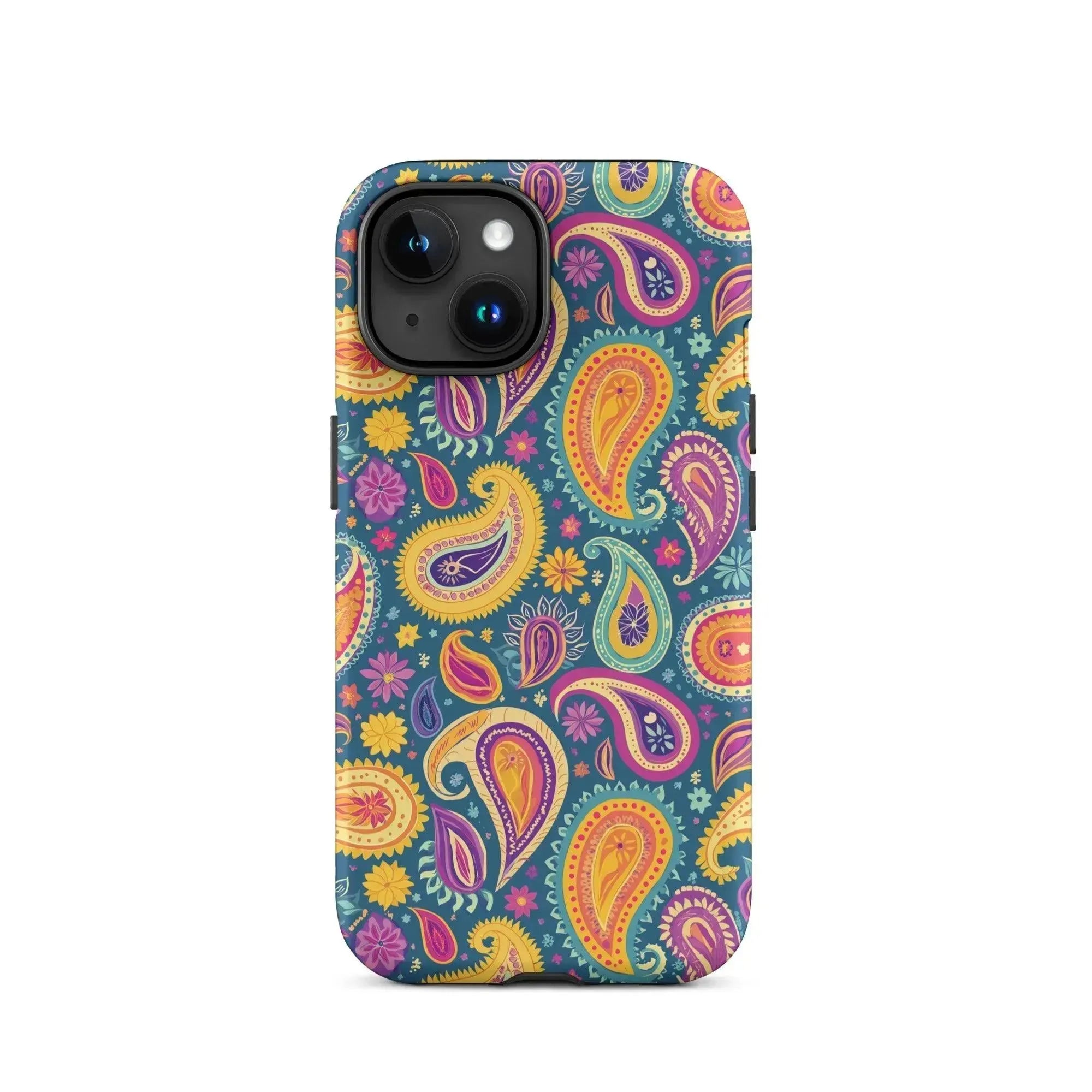 Indian Whimsical Paisley Tough MagSafe iPhone® Case - The Global Wanderer