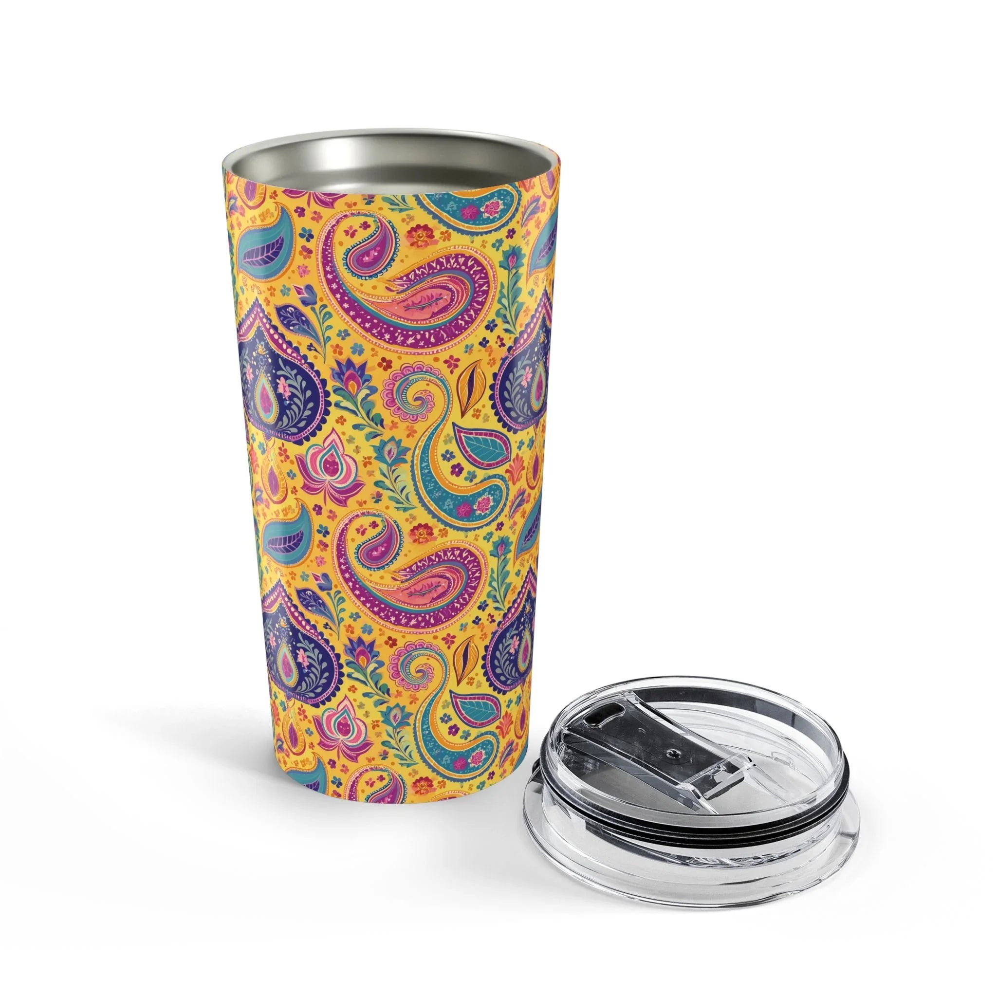 Indian Whimsical Paisley Tumbler - The Global Wanderer