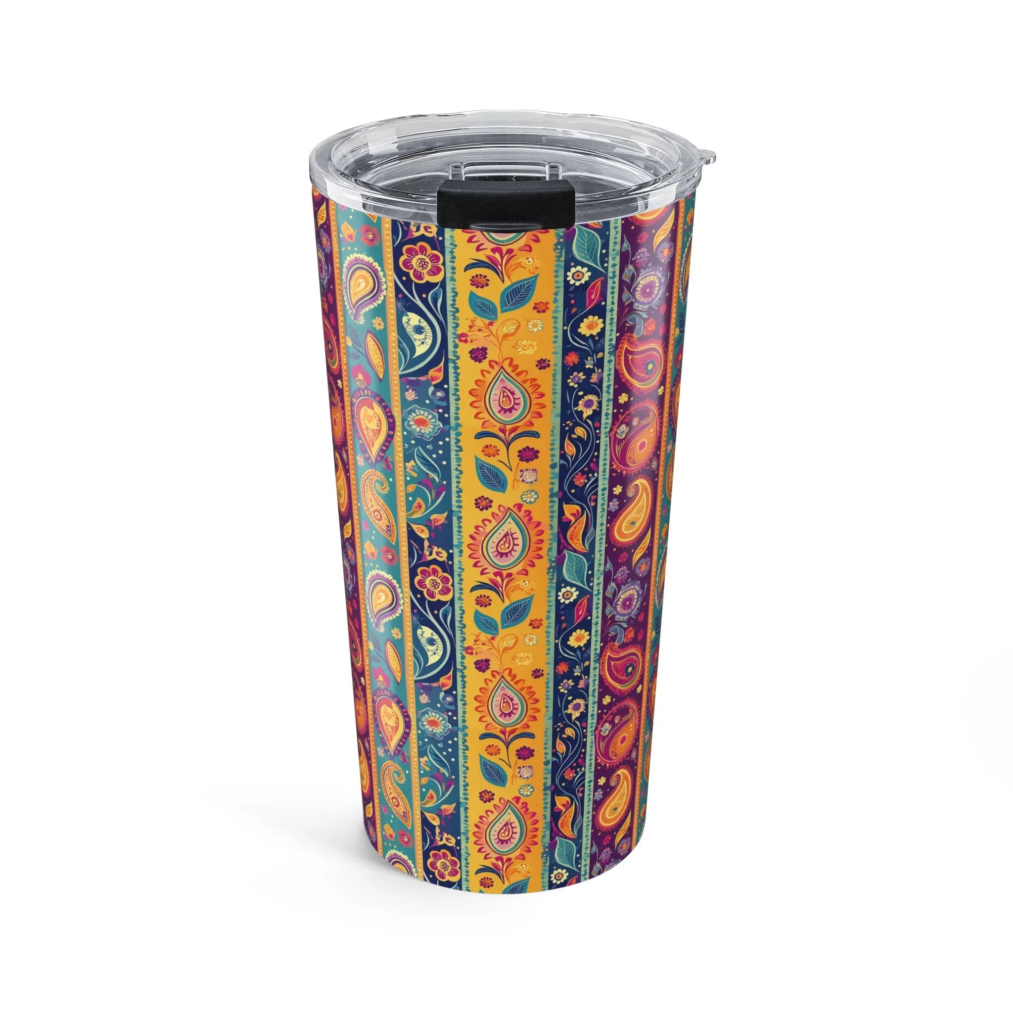 Indian Whimsical Paisley Tumbler - The Global Wanderer