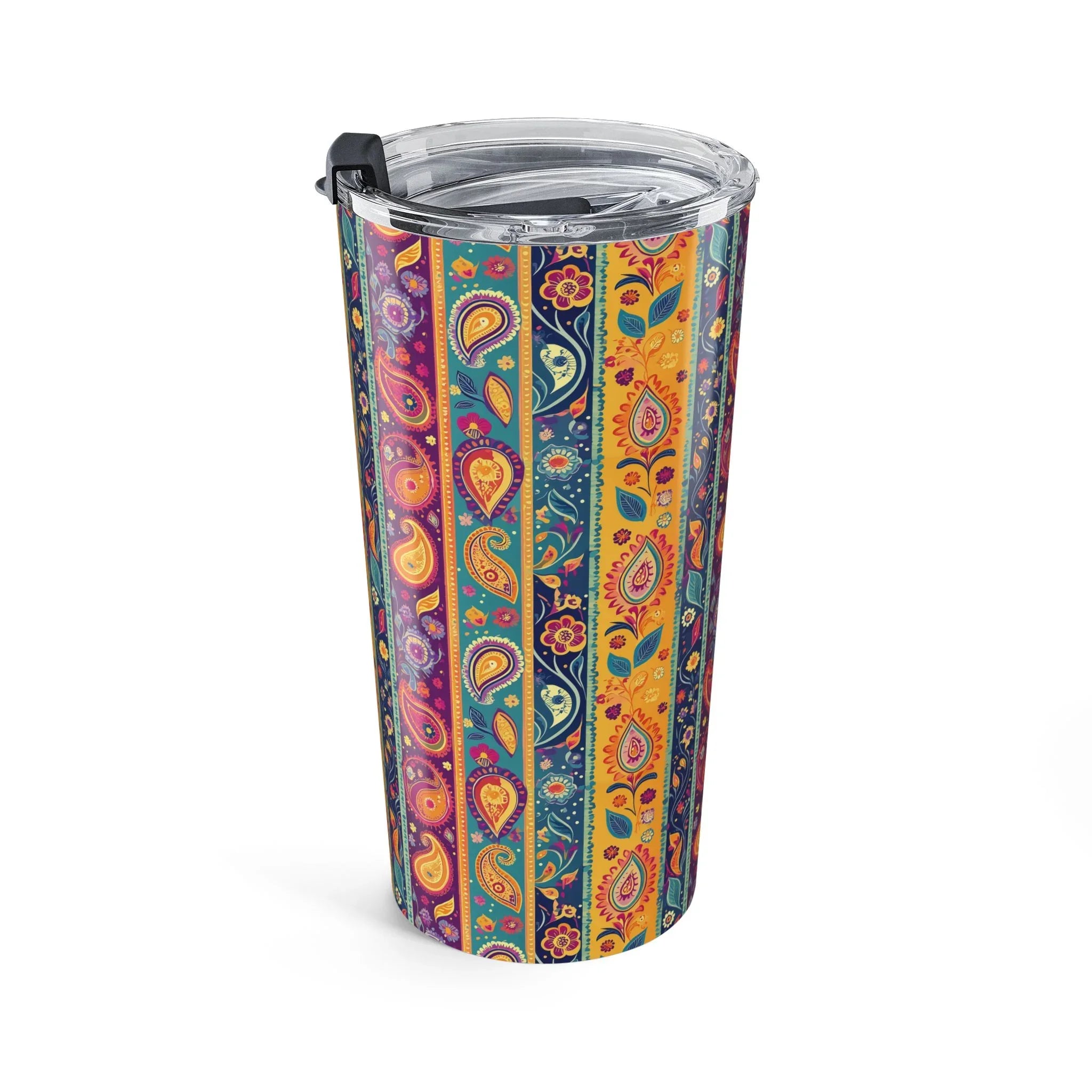 Indian Whimsical Paisley Tumbler - The Global Wanderer