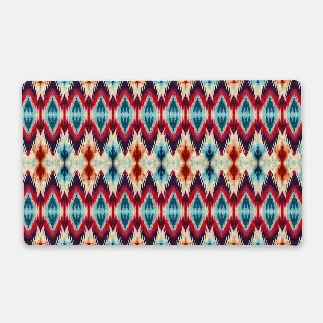 Indonesian Ikat Print Desk Mat - The Global Wanderer