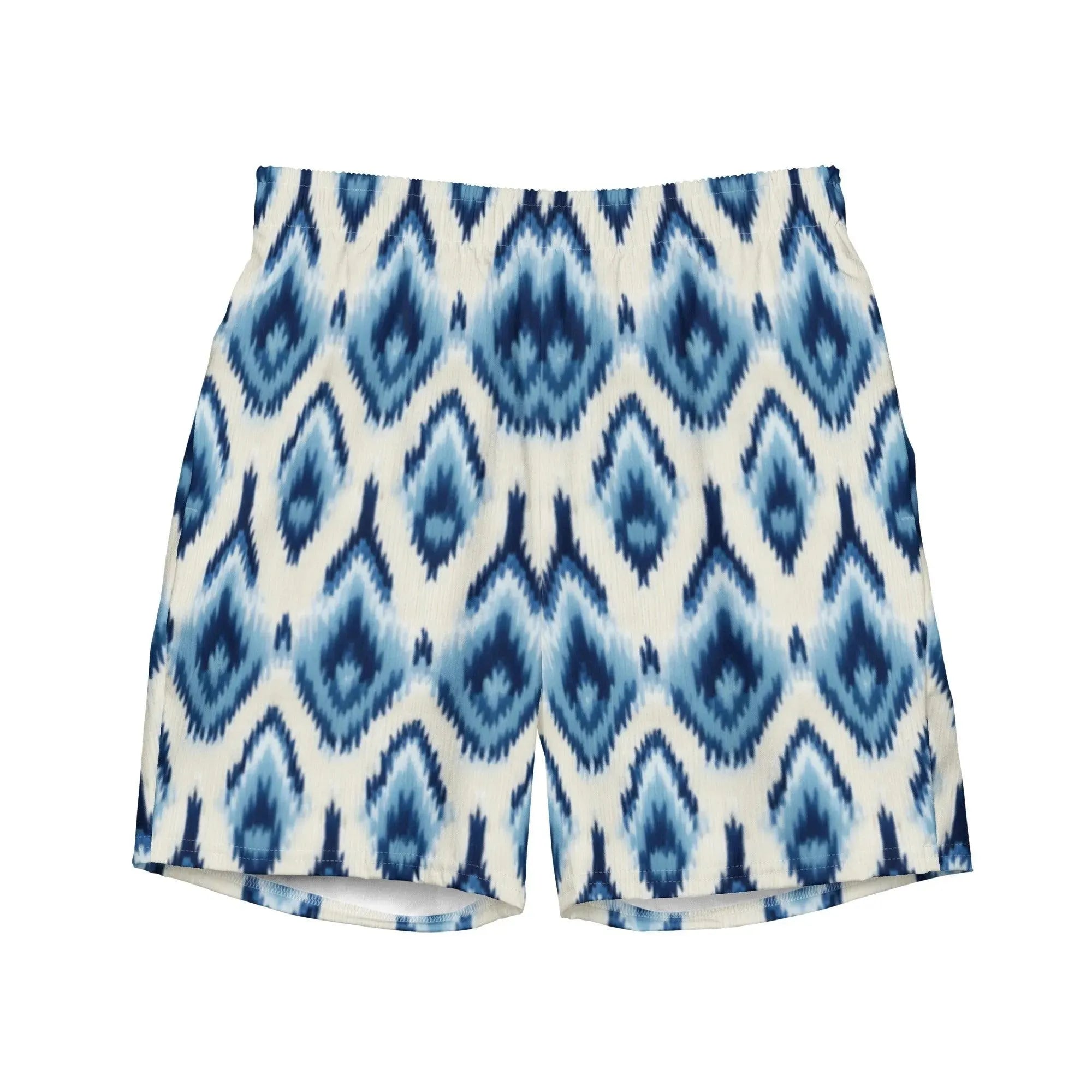 Indonesian Ikat Recycled Men's Swim Trunks - The Global Wanderer