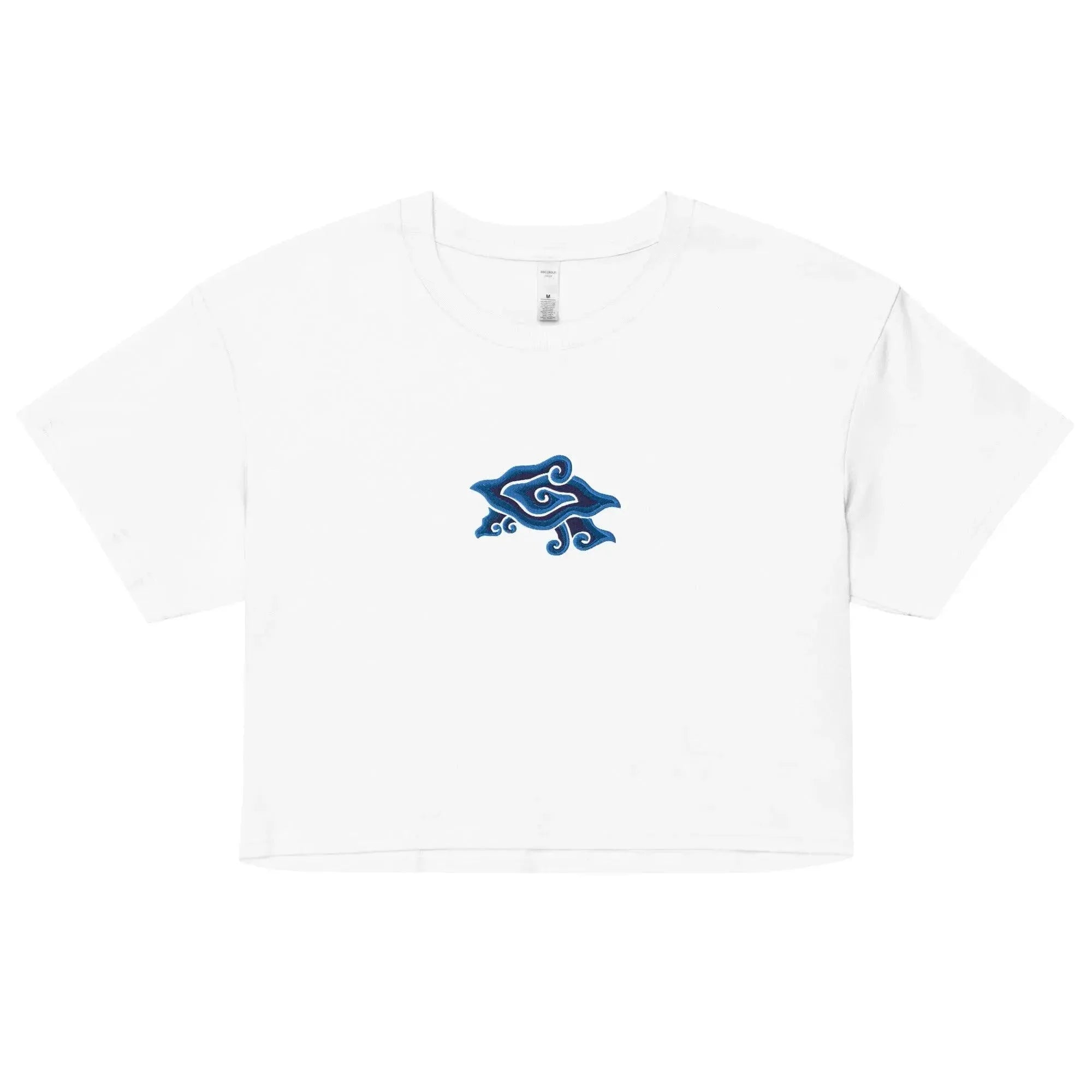 Indonesian Mendung Embroidered Cropped T-Shirt - The Global Wanderer