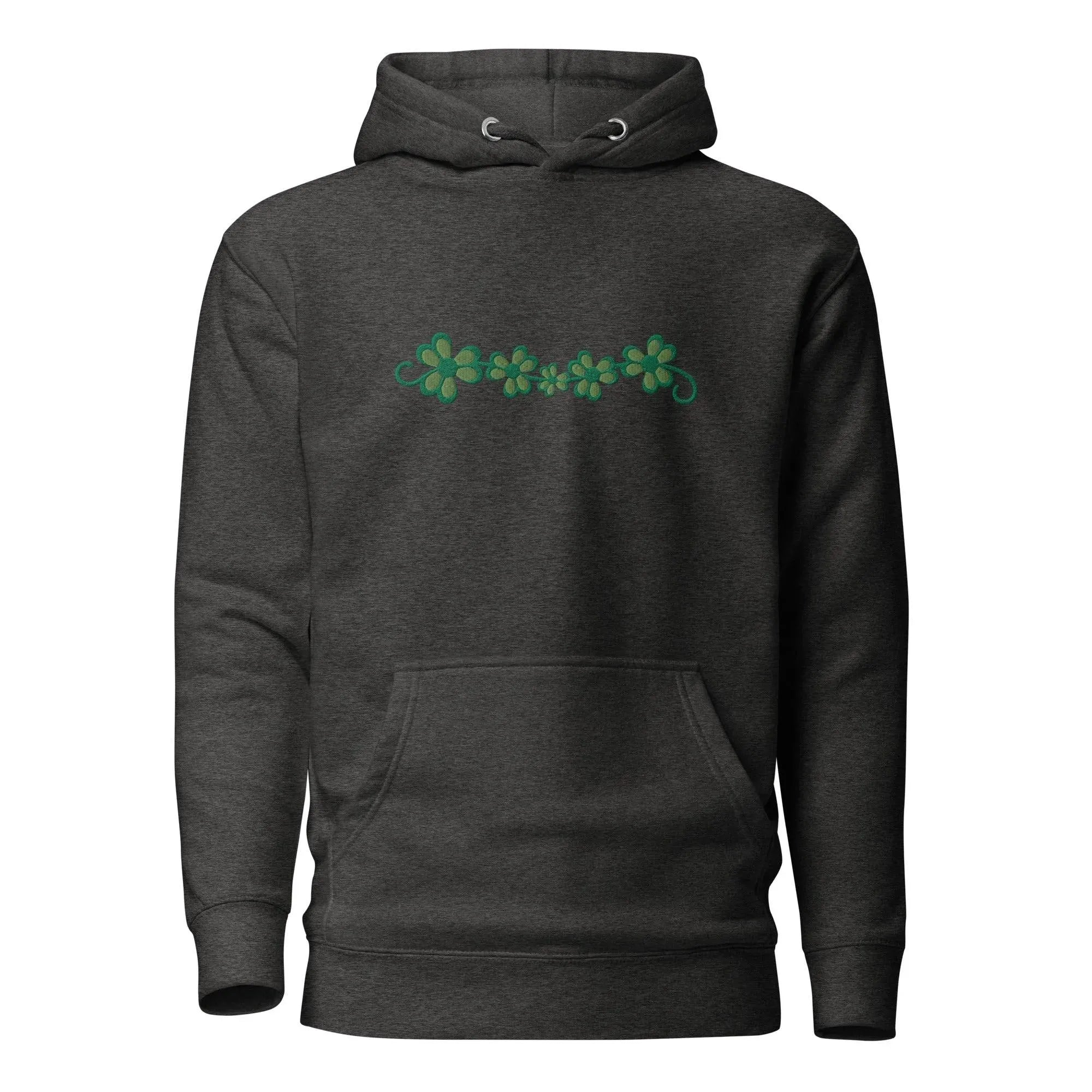 Irish Shamrock Garden Embroidered Hoodie - The Global Wanderer