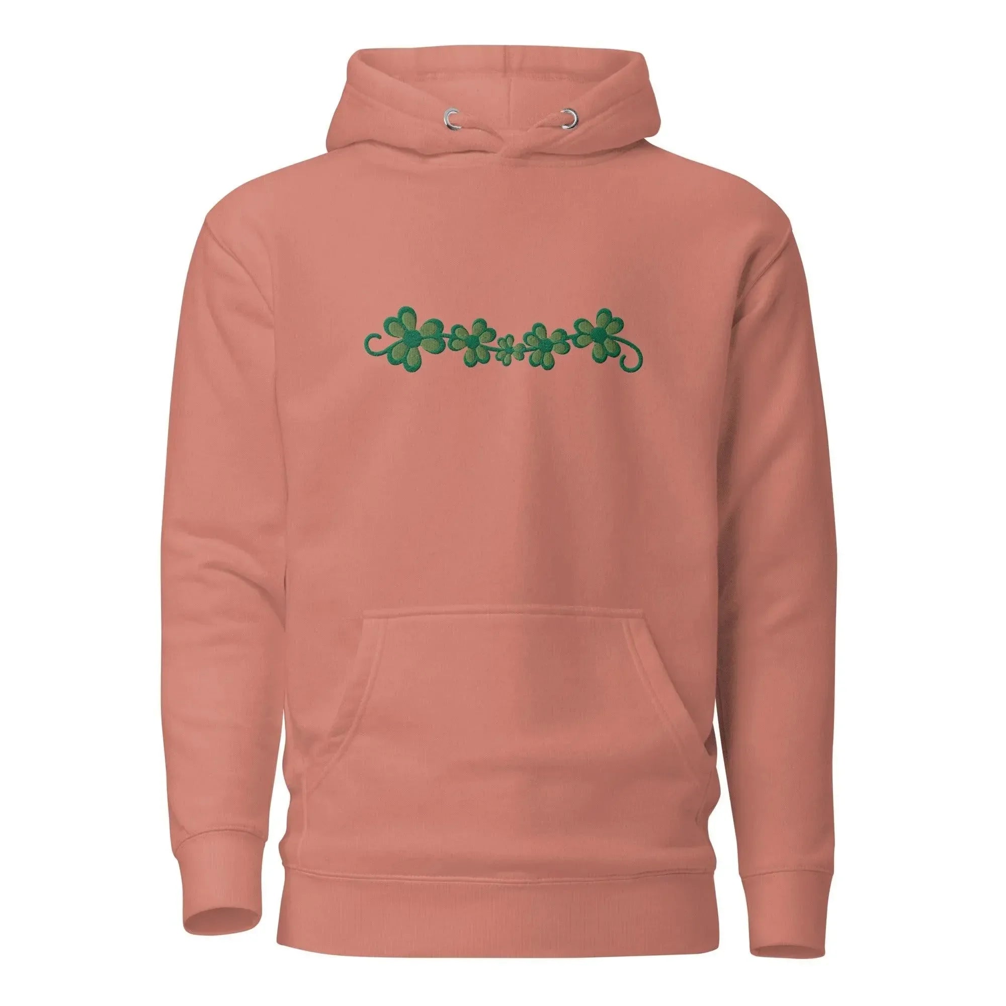 Irish Shamrock Garden Embroidered Hoodie - The Global Wanderer