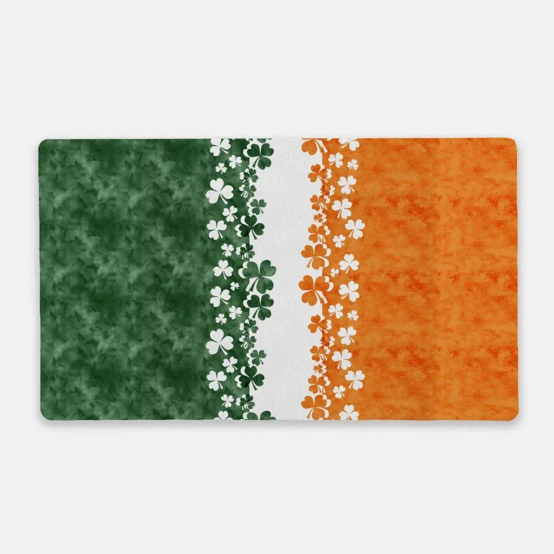 Irish Shamrock Print Desk Mat - The Global Wanderer