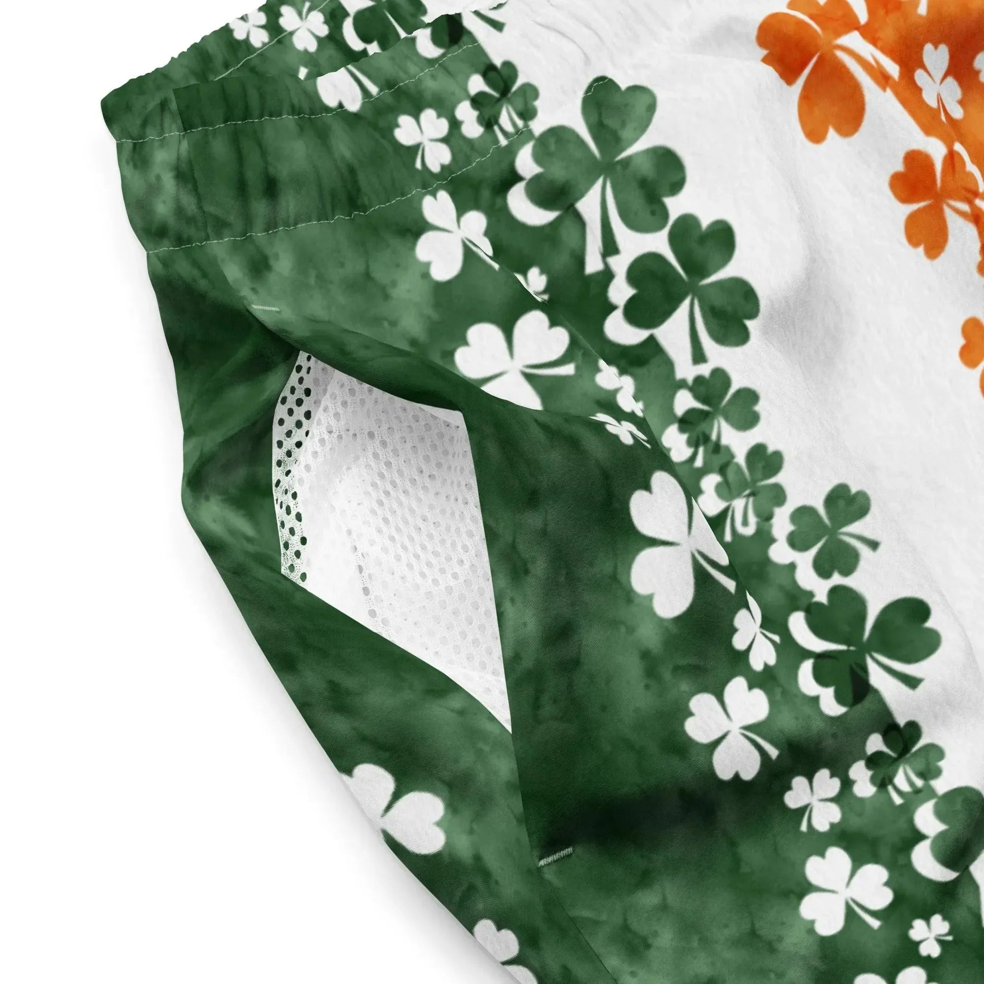 Irish Shamrock Recycled Men's Swim Trunks - The Global Wanderer