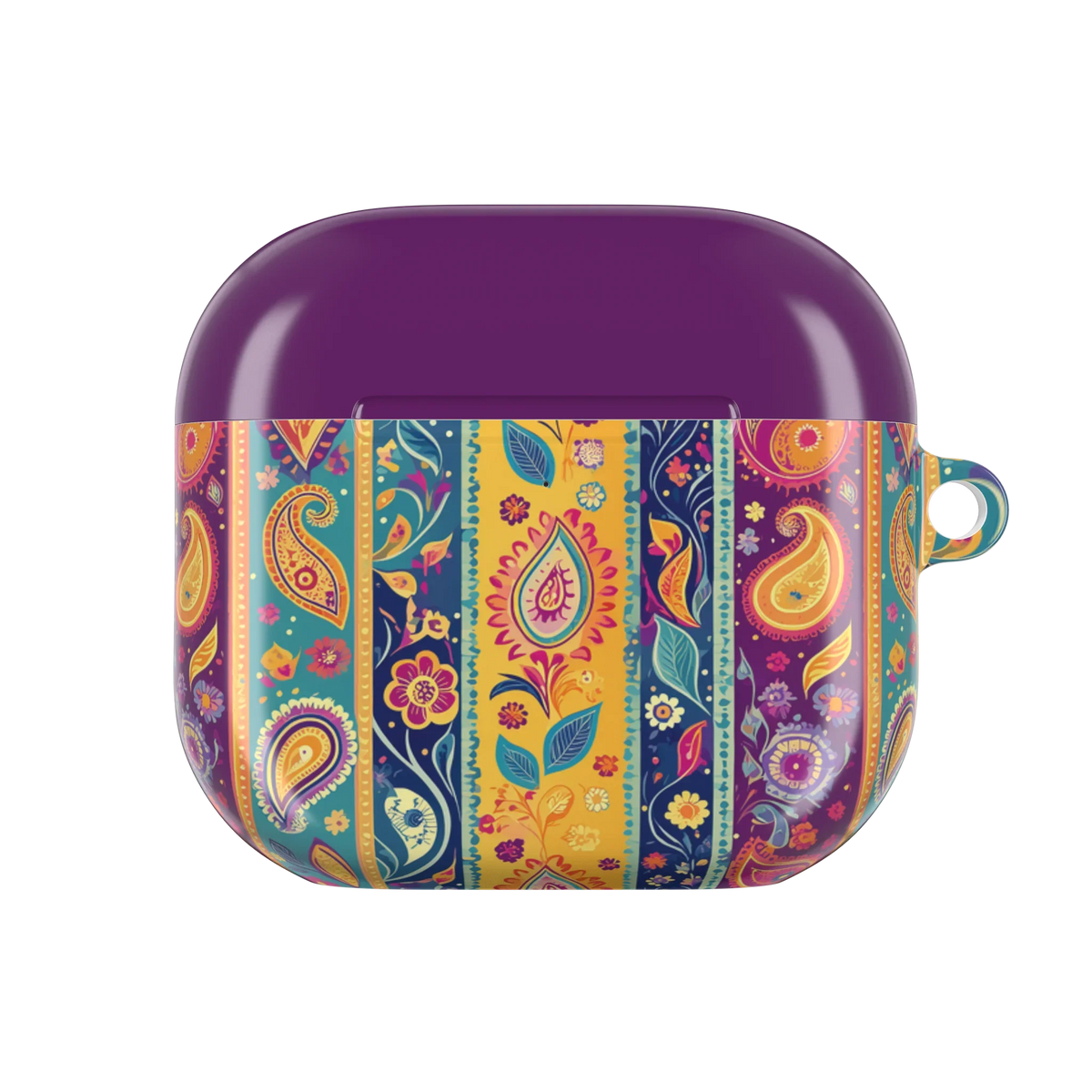 Jaipur Stripe Paisley AirPods 4 Case - The Global Wanderer