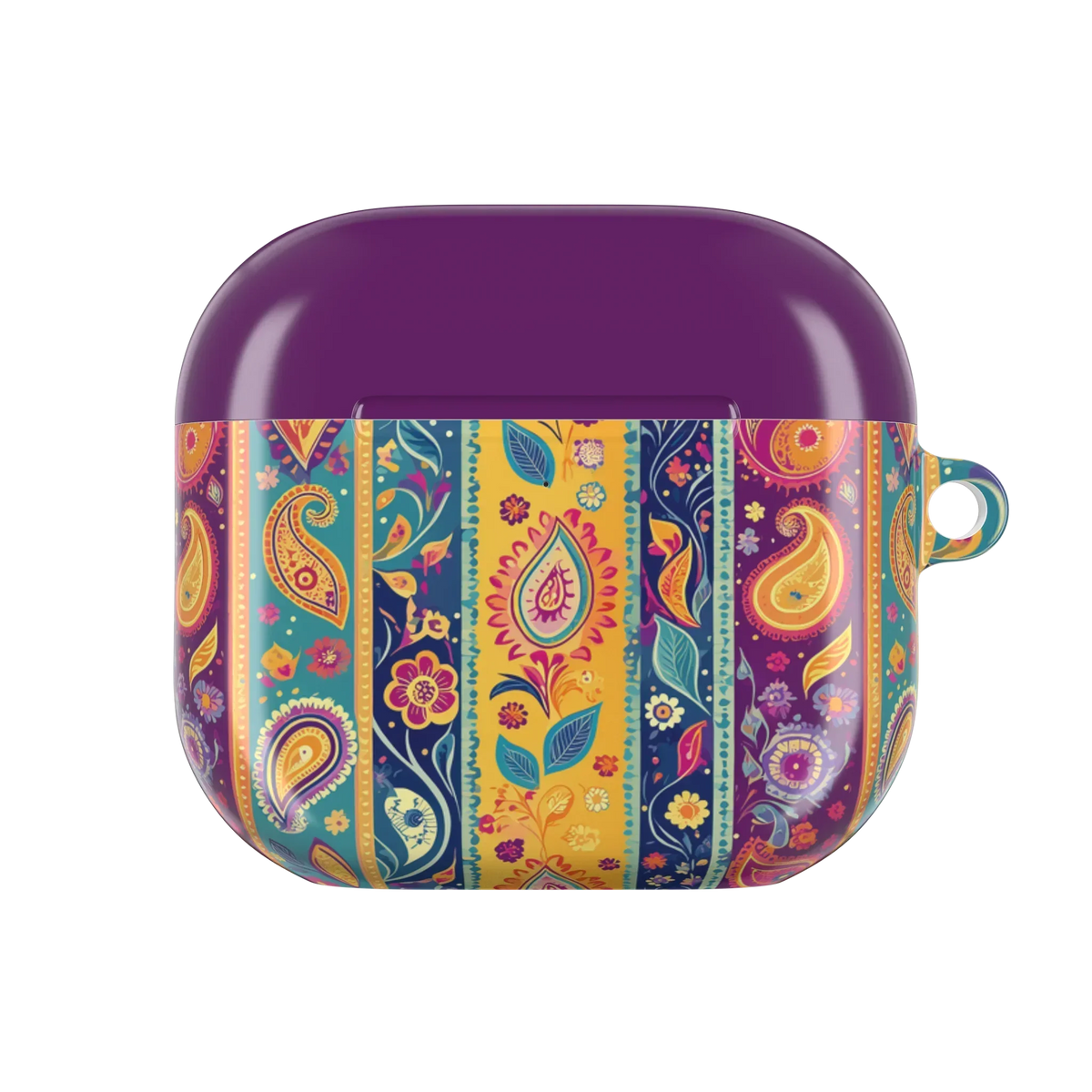 Jaipur Stripe Paisley AirPods 4 Case - The Global Wanderer