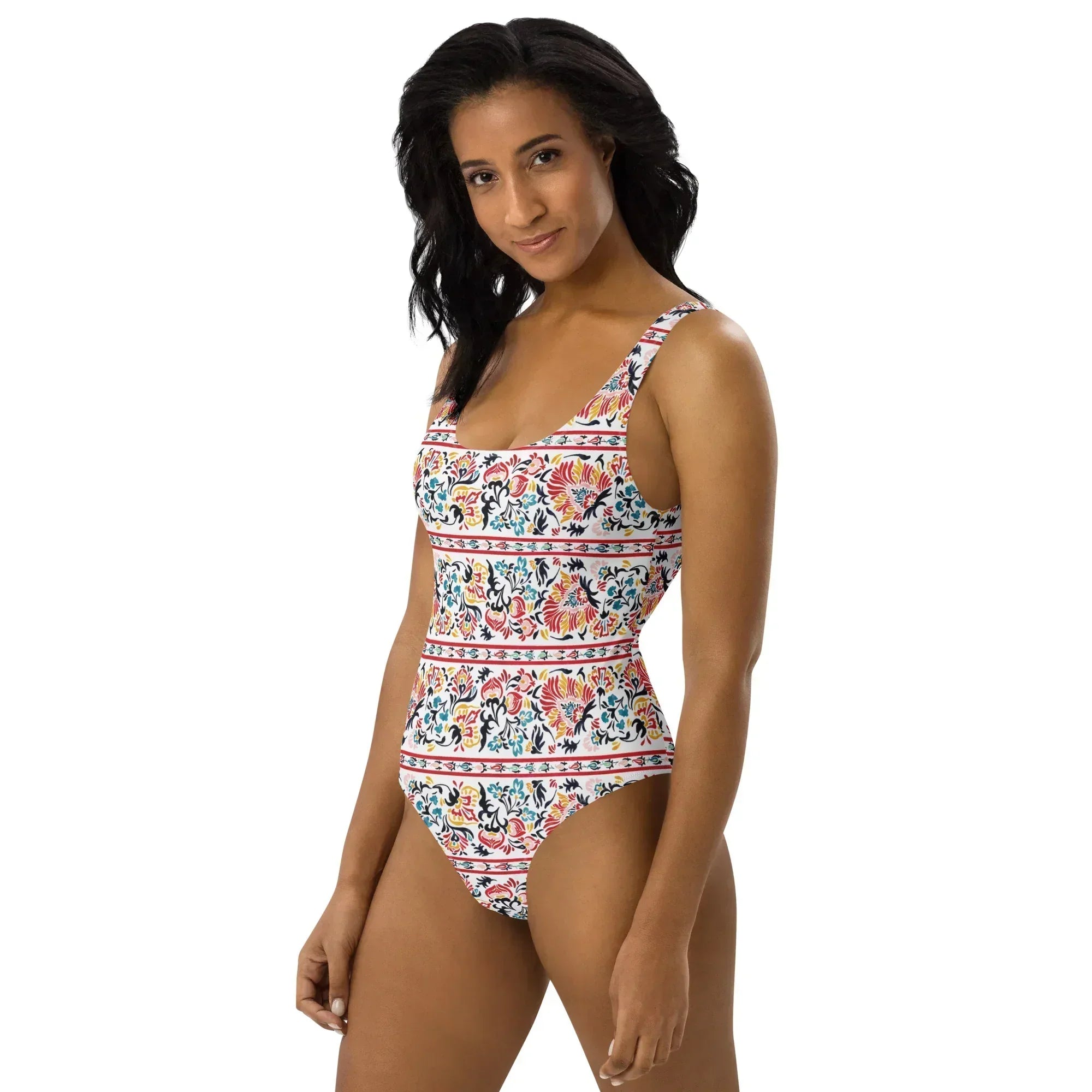Khiva Suzani One-Piece Swimsuit - The Global Wanderer