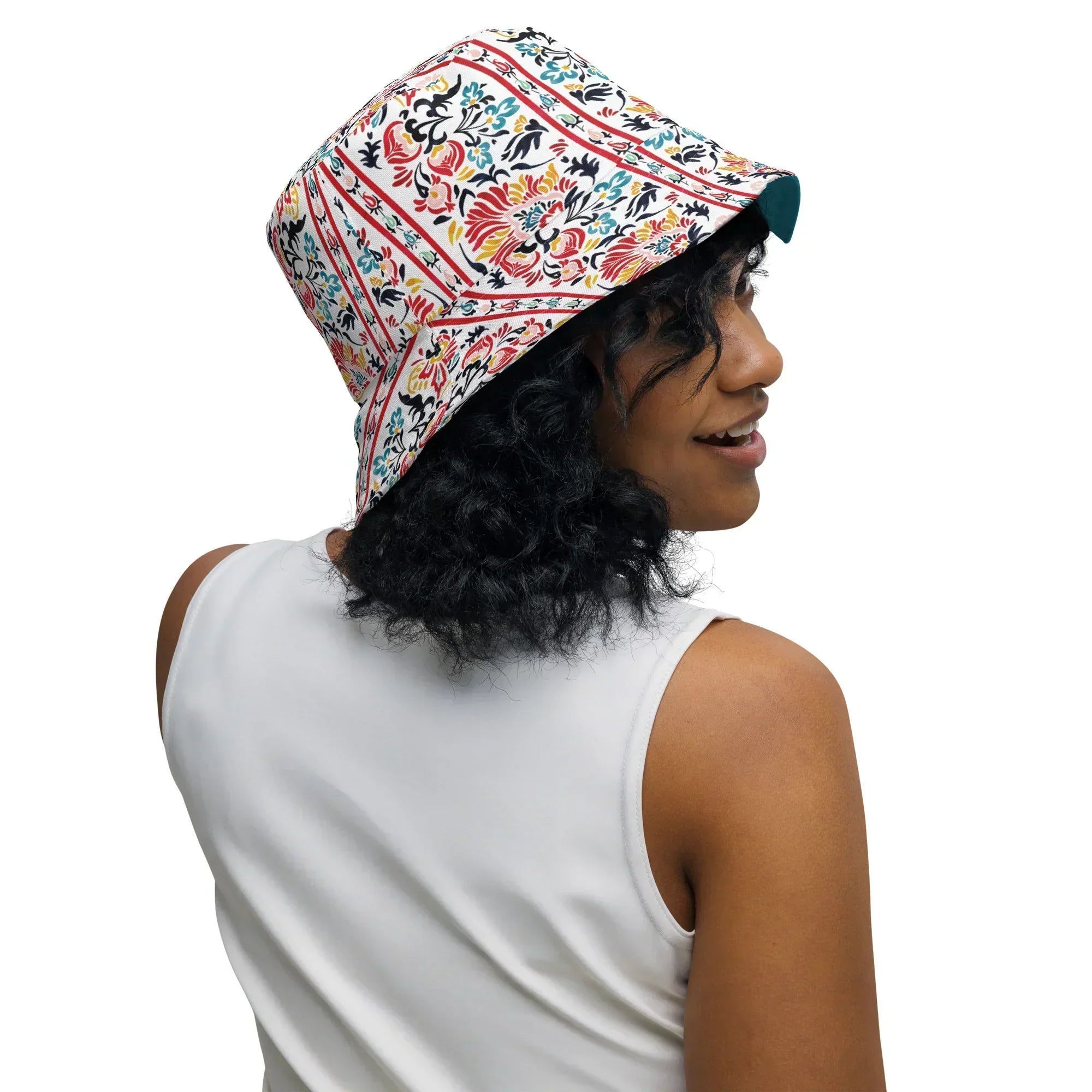 Khiva Suzani Reversible Bucket Hat - The Global Wanderer