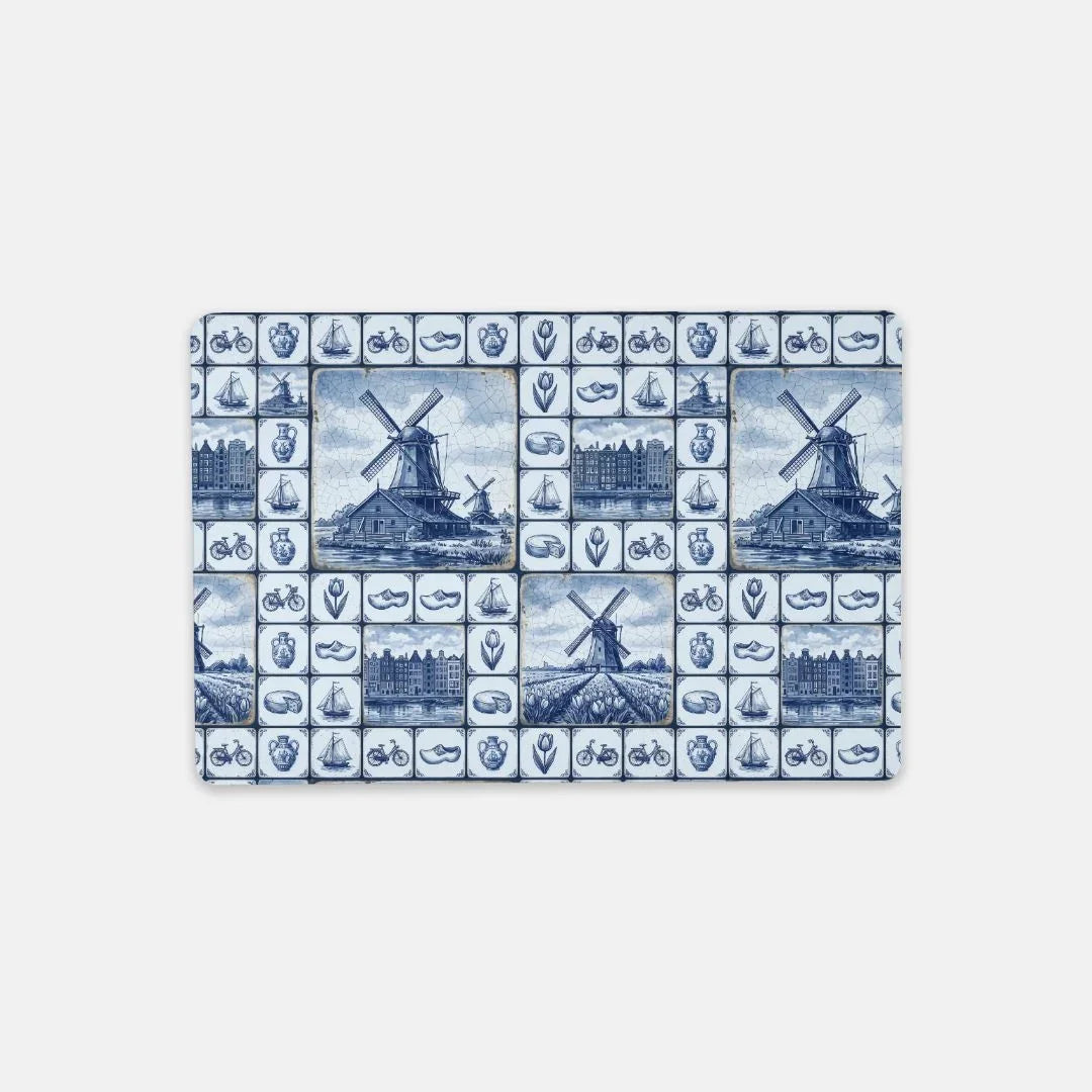 Kinderdijk Sky Desk Mat - The Global Wanderer